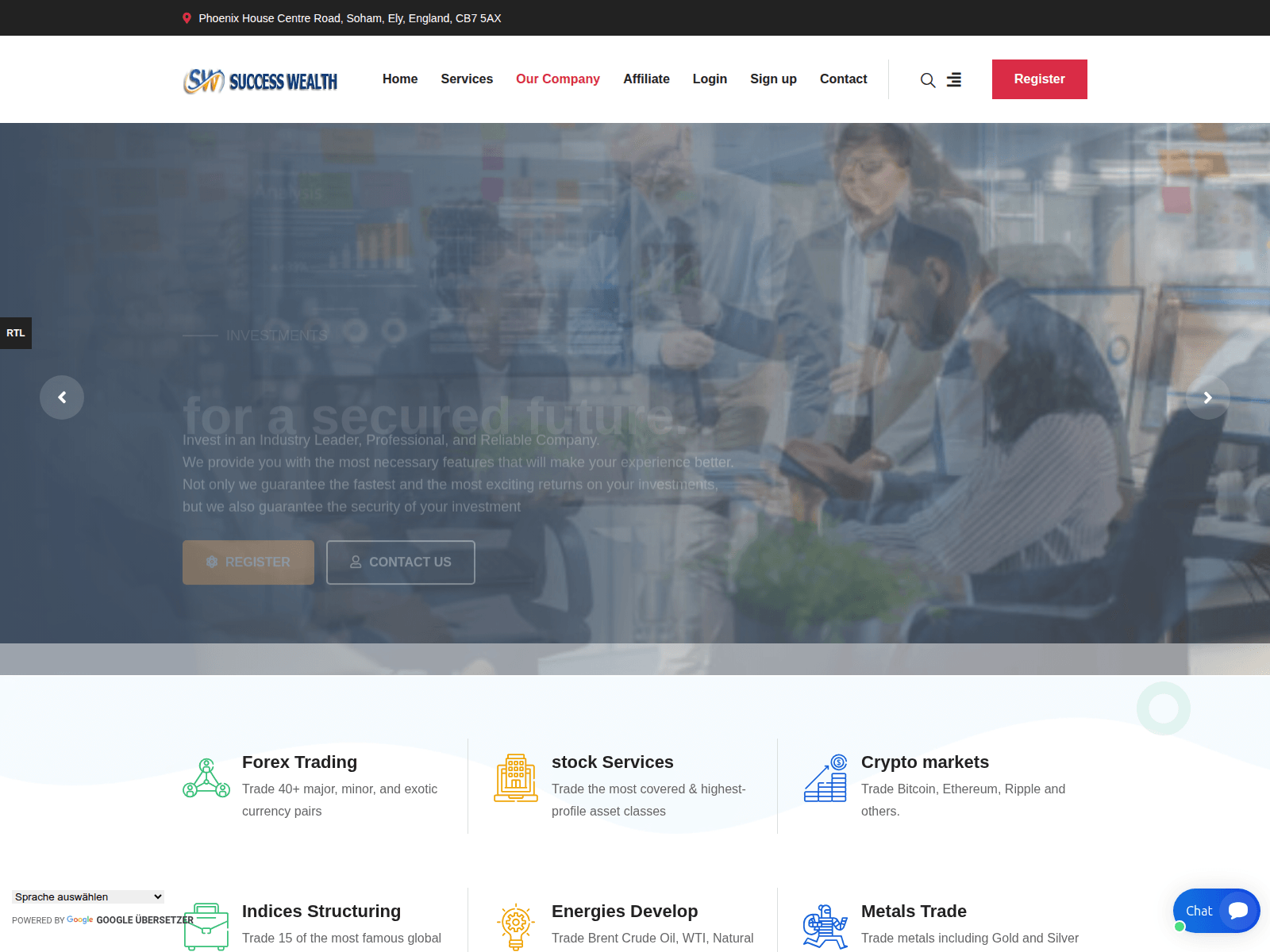 Captura de tela de successwealthltd.net