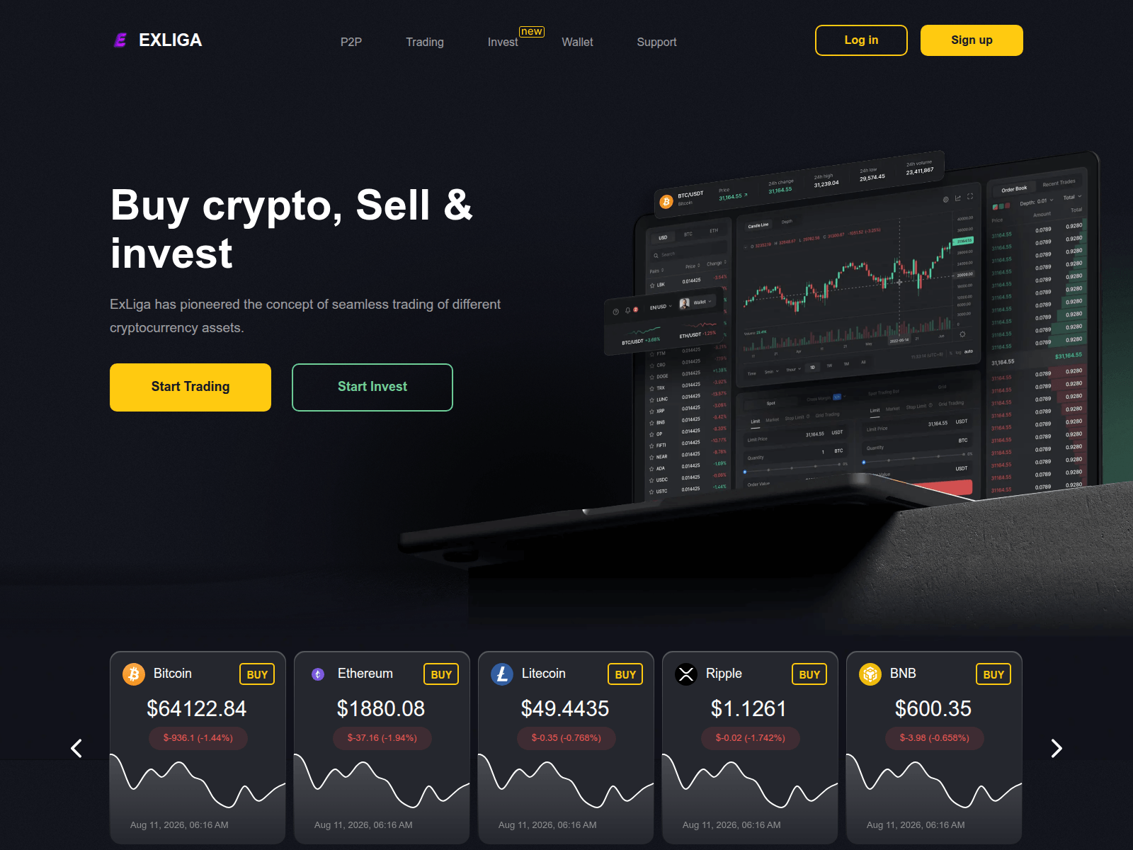 Screenshot of exliga.com