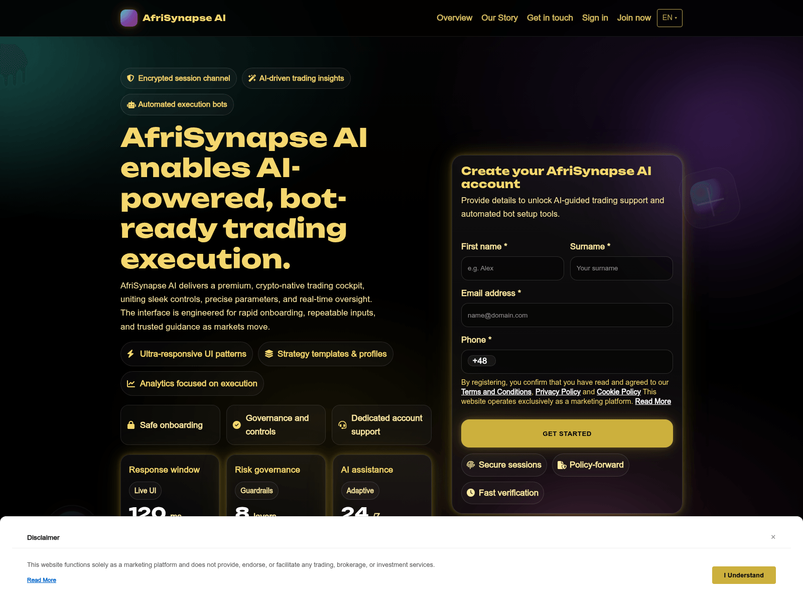 Screenshot of afrisynapseaisystem.com