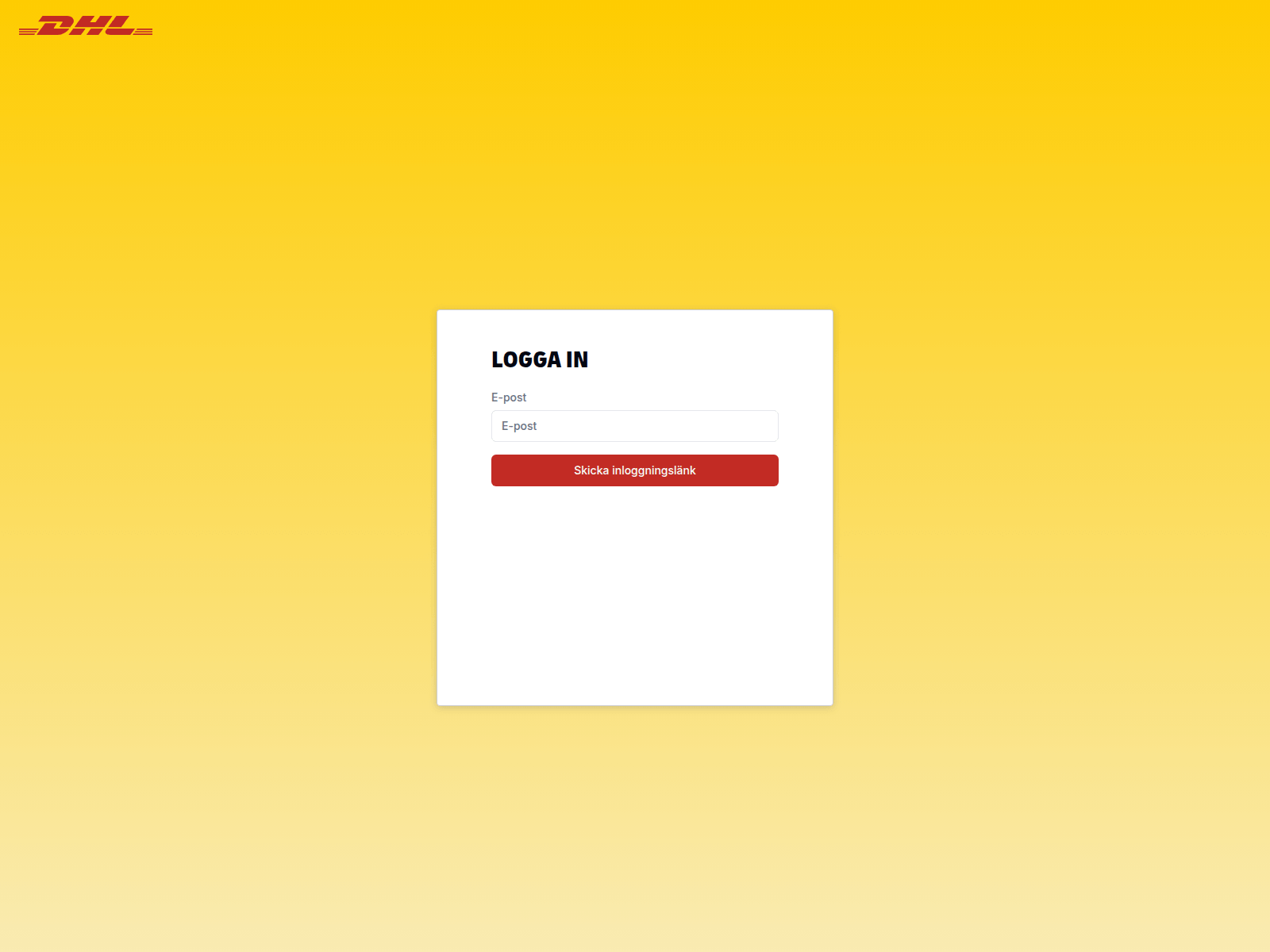 Screenshot of dhltools.se