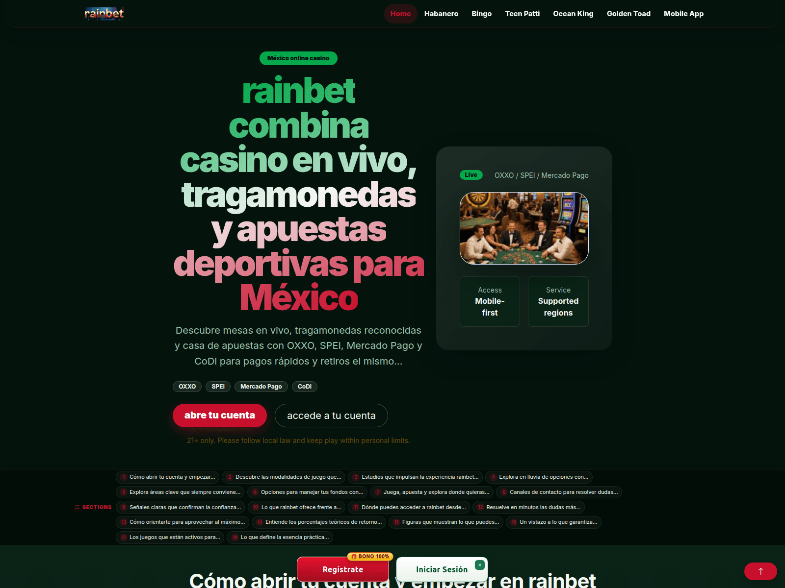 Screenshot of rainbet.fit