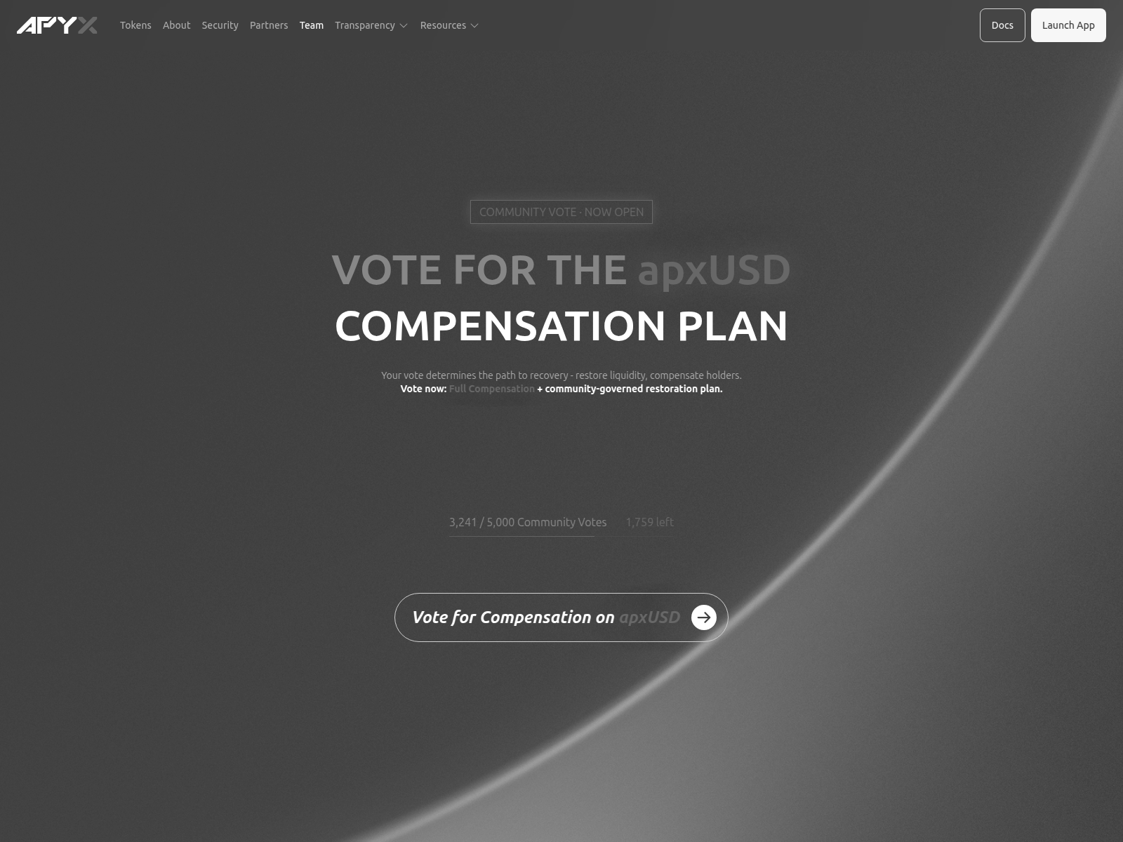 Screenshot of compensation-apyx.cloud