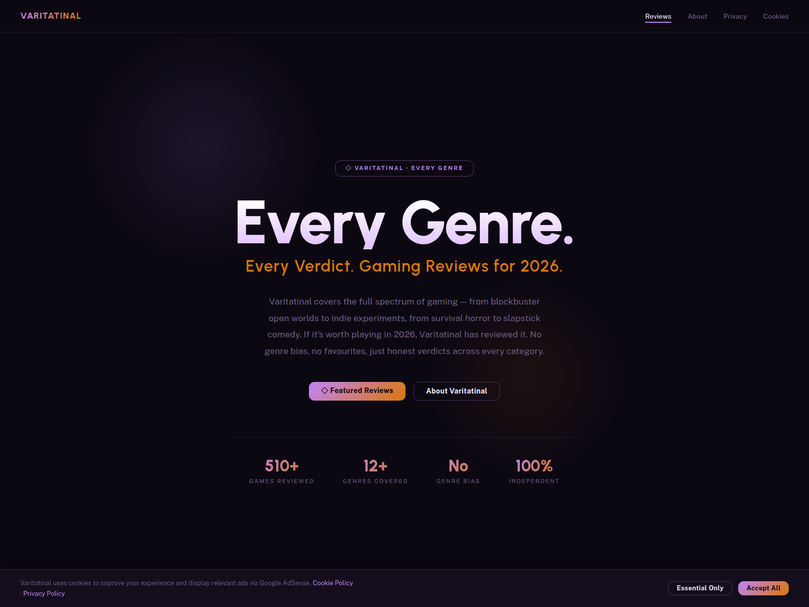 Screenshot of variationala.xyz