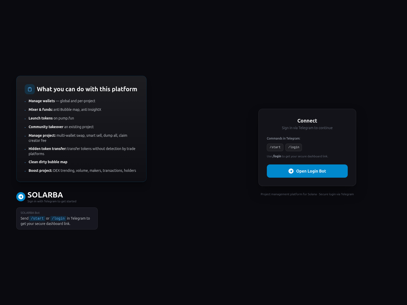 Screenshot of solarbabundler.com