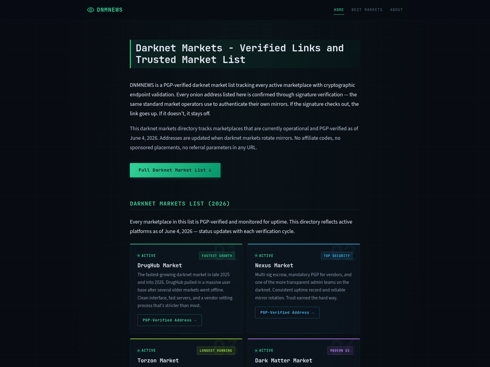 Screenshot of dnmnews.net