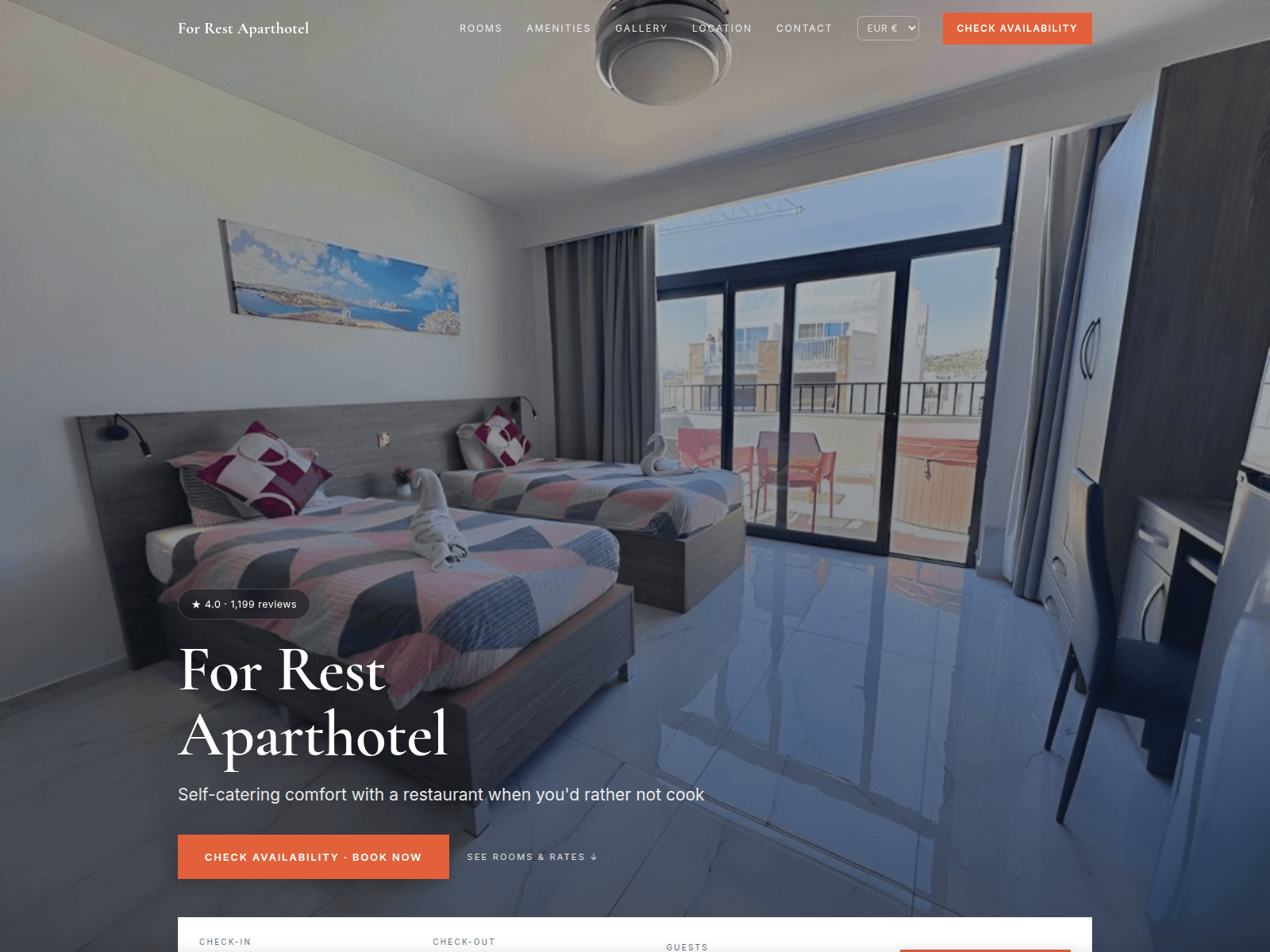 Screenshot of for-rest-aparthotel.site