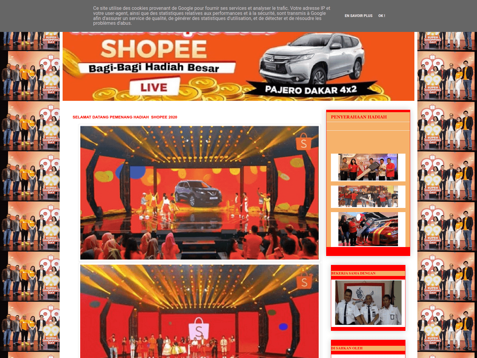 Screenshot of shopeeinc1111.blogspot.com