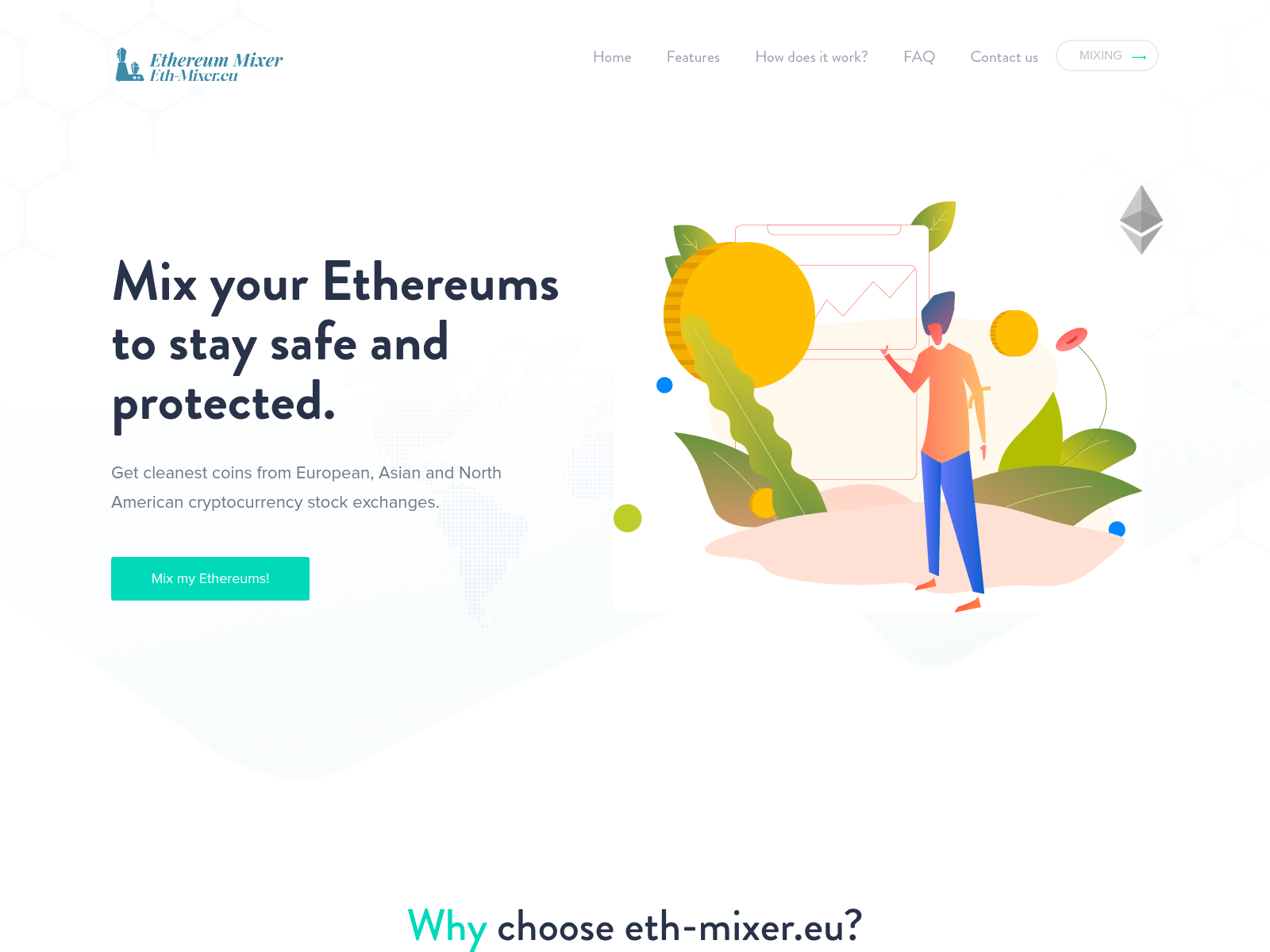 Screenshot of eth-mixer.eu