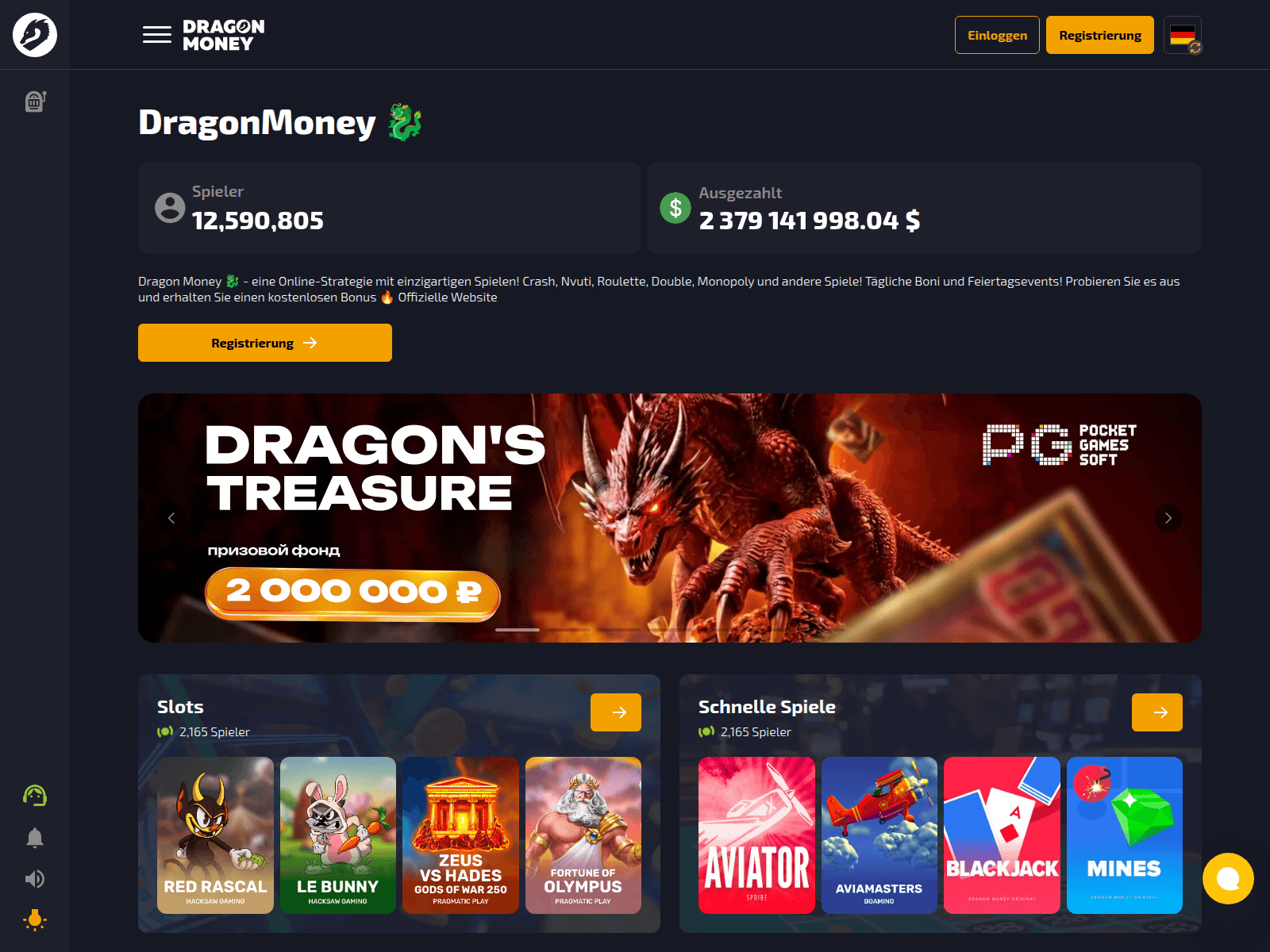 Screenshot of dragonmoney.help
