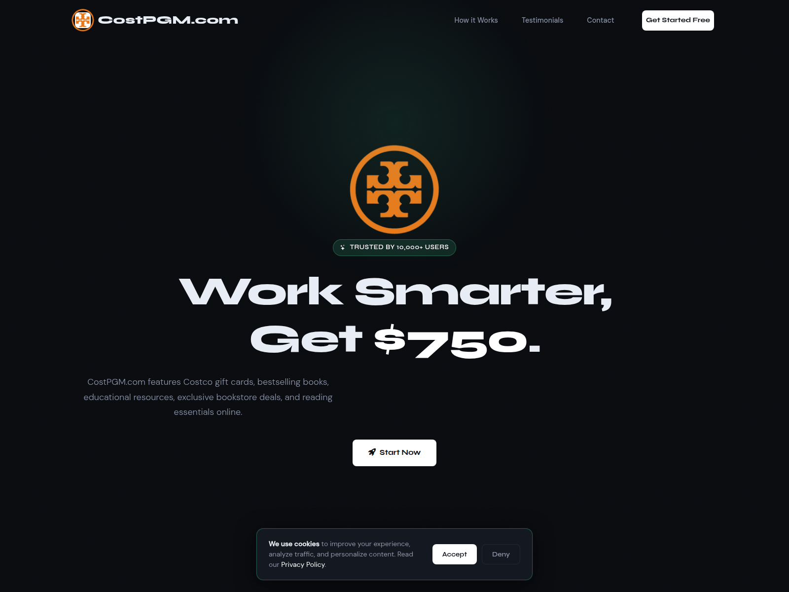 Screenshot of costpgm.shop
