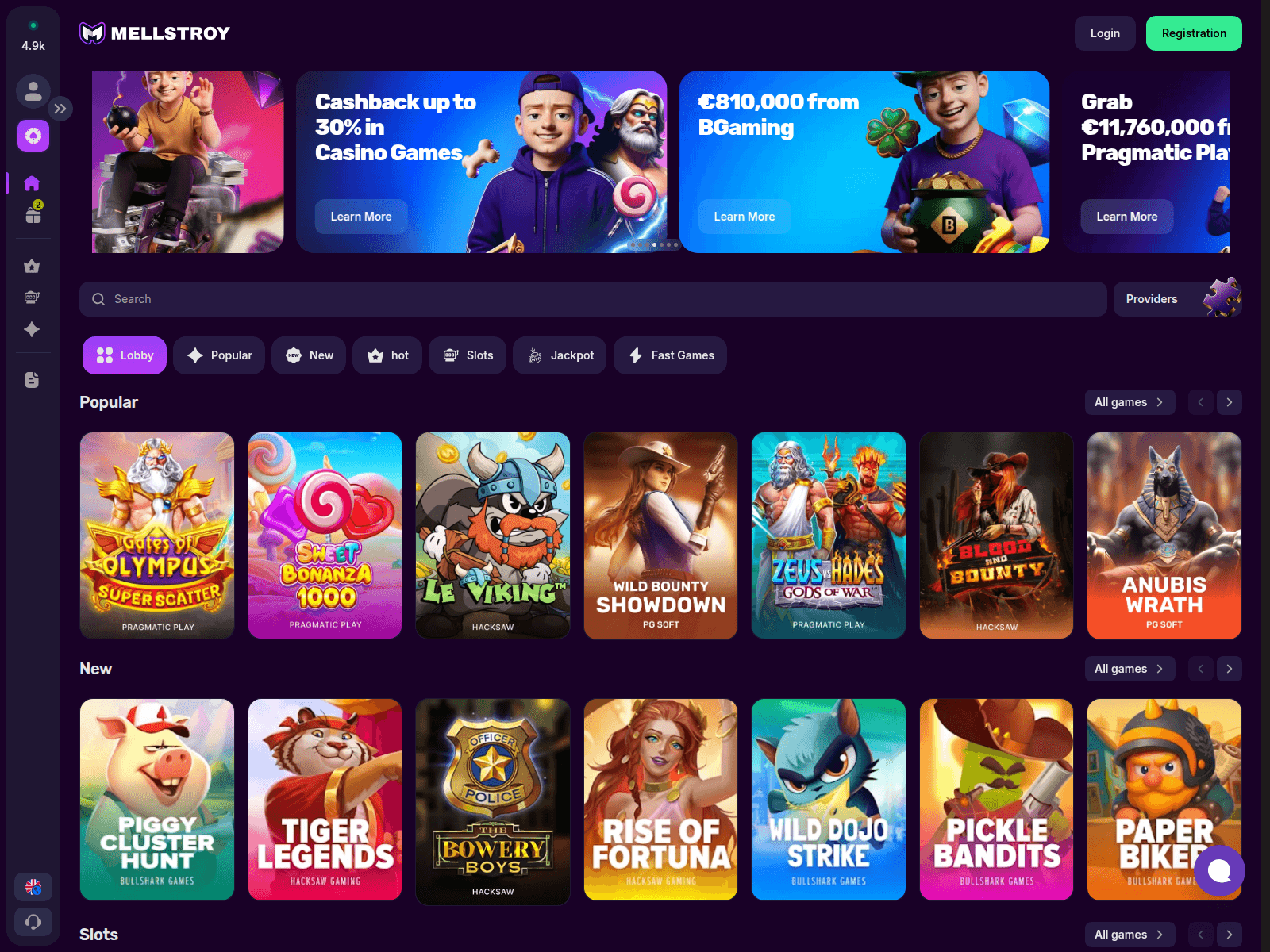 Screenshot of mellkick.top