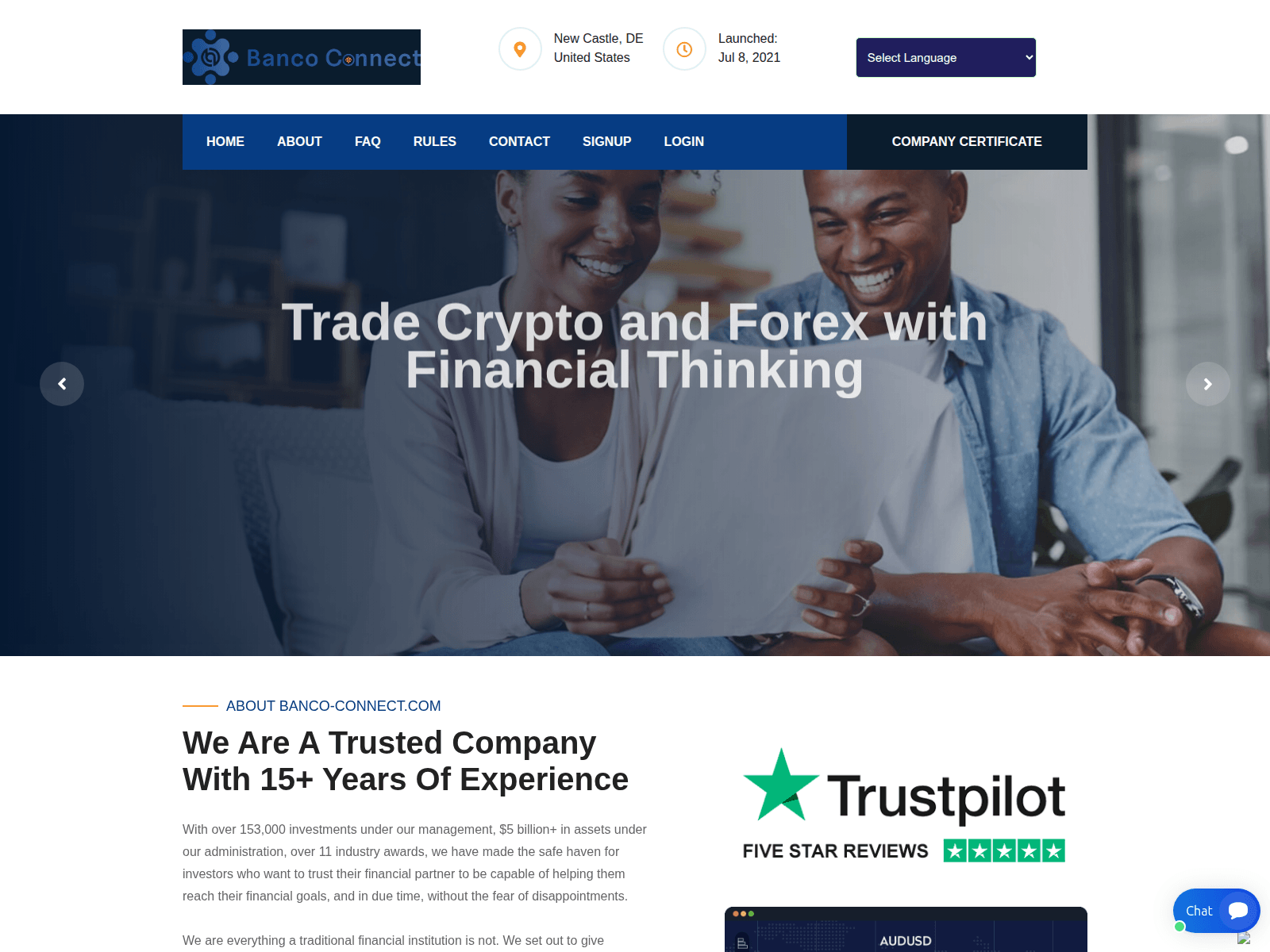 Screenshot di banco-connect.com