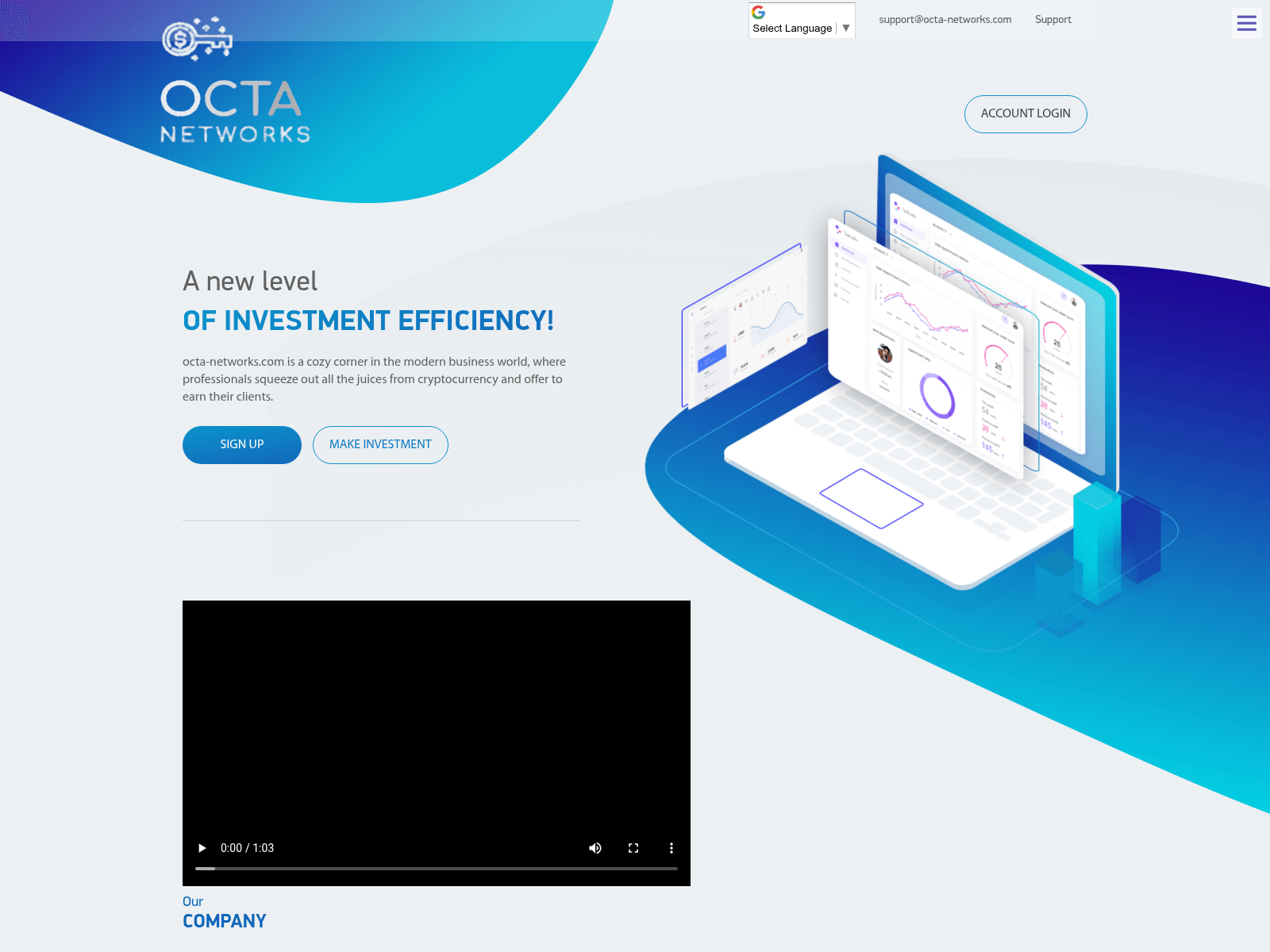 Screenshot of octa-networks.com