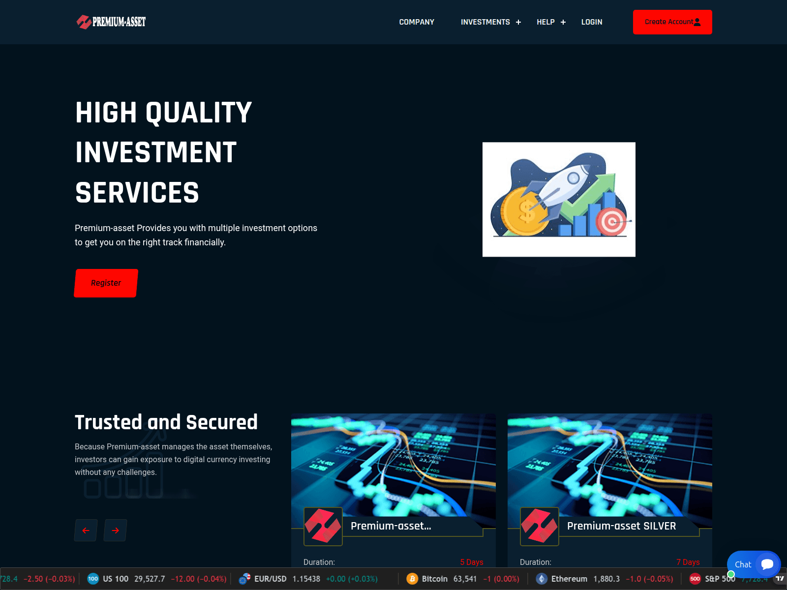 Screenshot of premium-asset.org