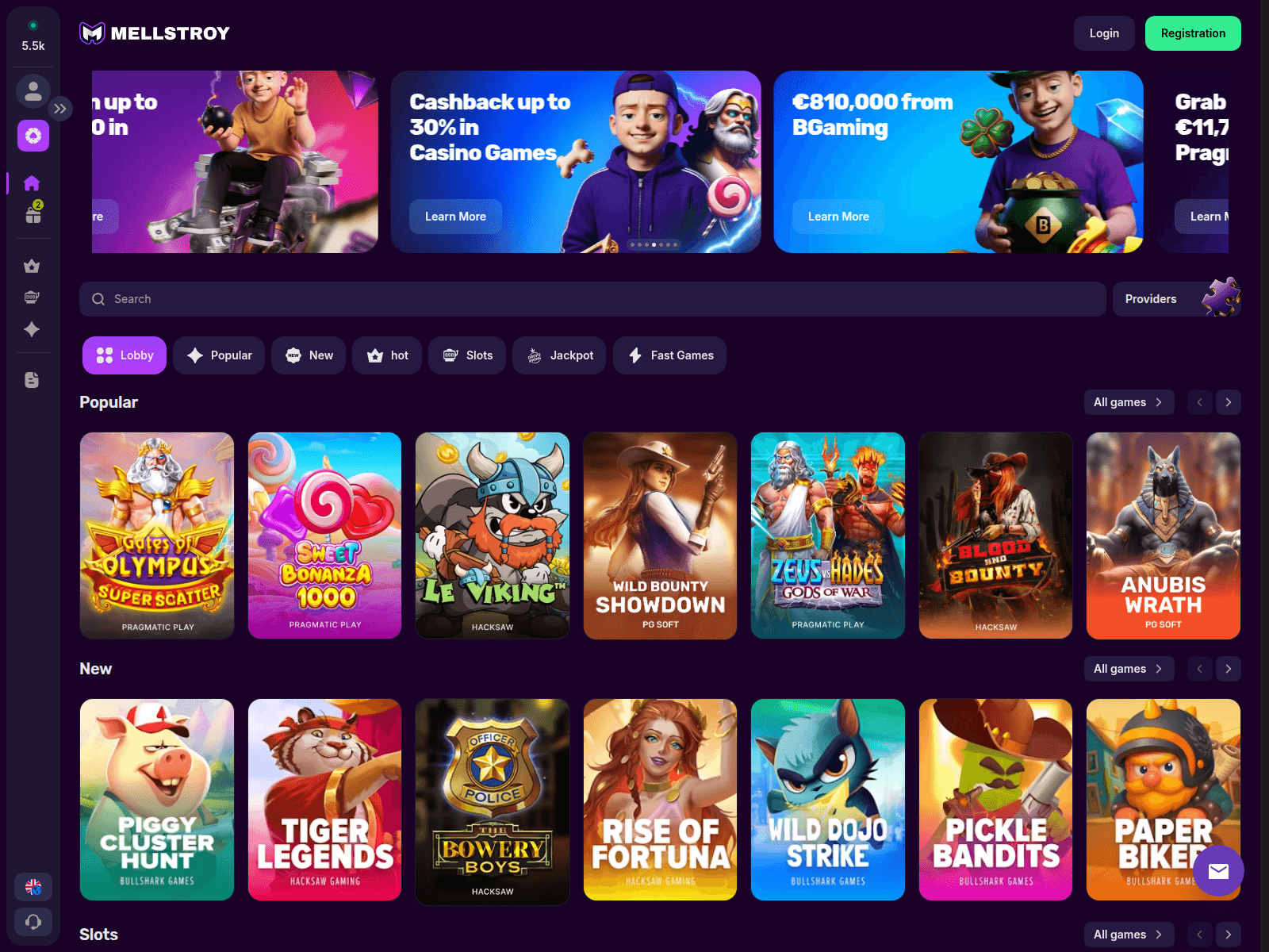 Screenshot of mellgamin.live