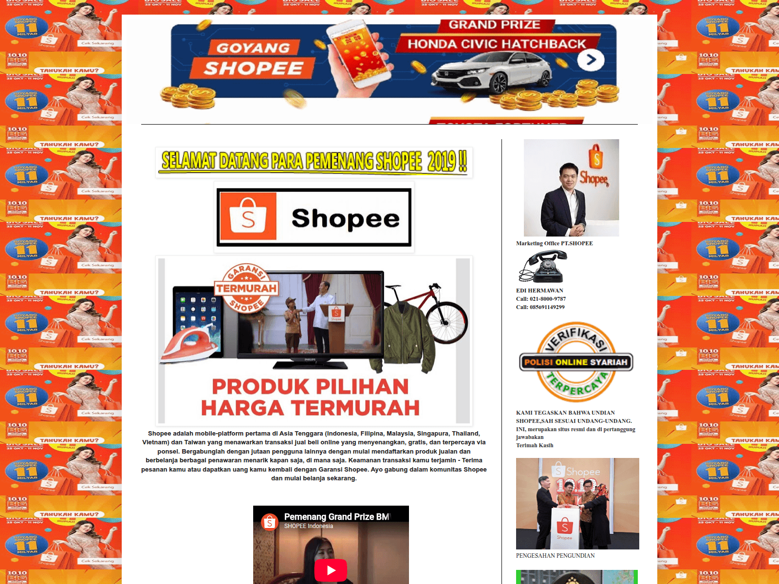 Screenshot of shopee857.blogspot.com