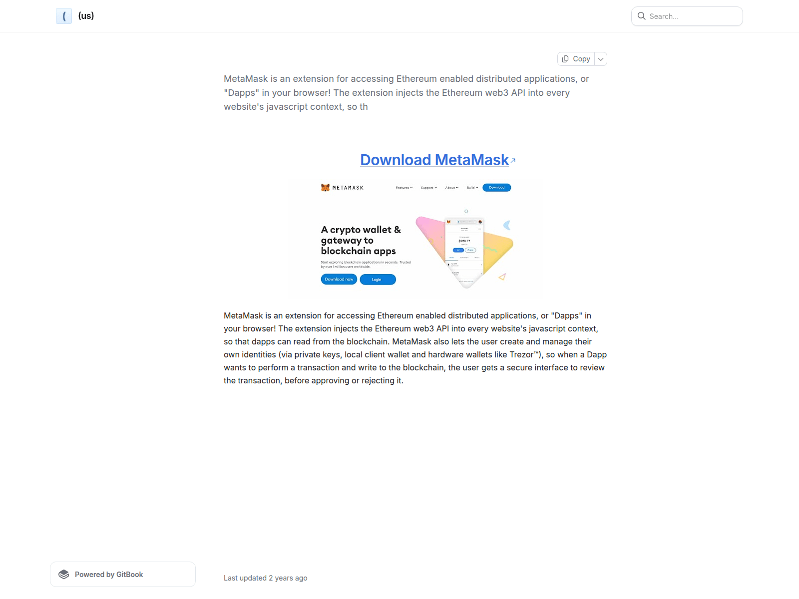 Screenshot of help-metamuskwalet.gitbook.io
