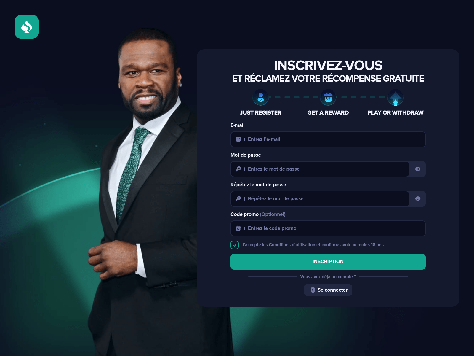 Screenshot of bet50x.com
