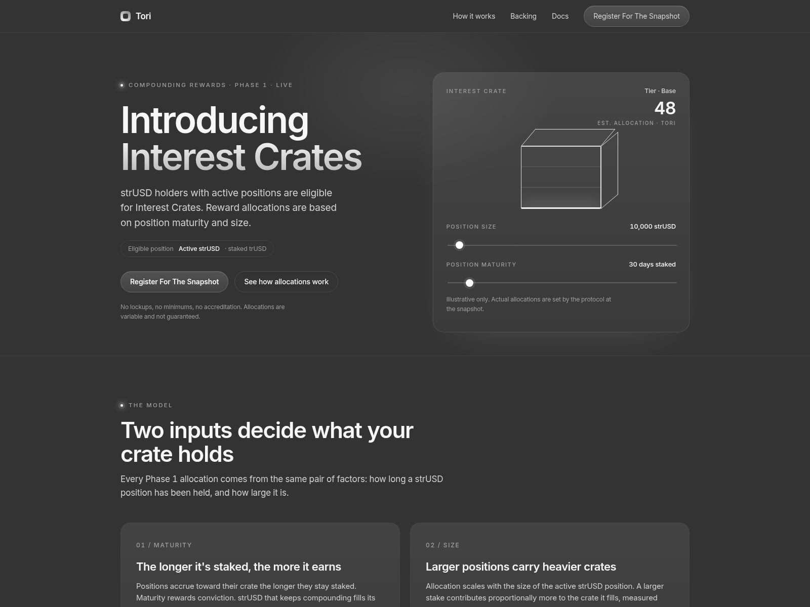 Screenshot of tori-finances.cloud