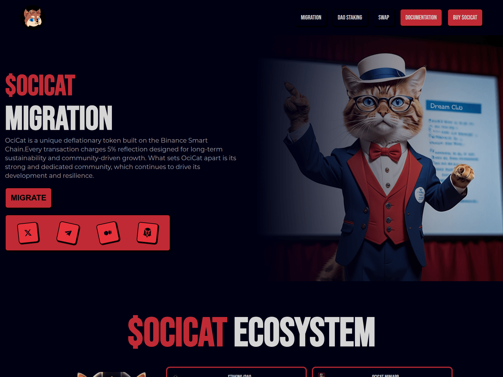 Screenshot of ocicat-migration.pages.dev