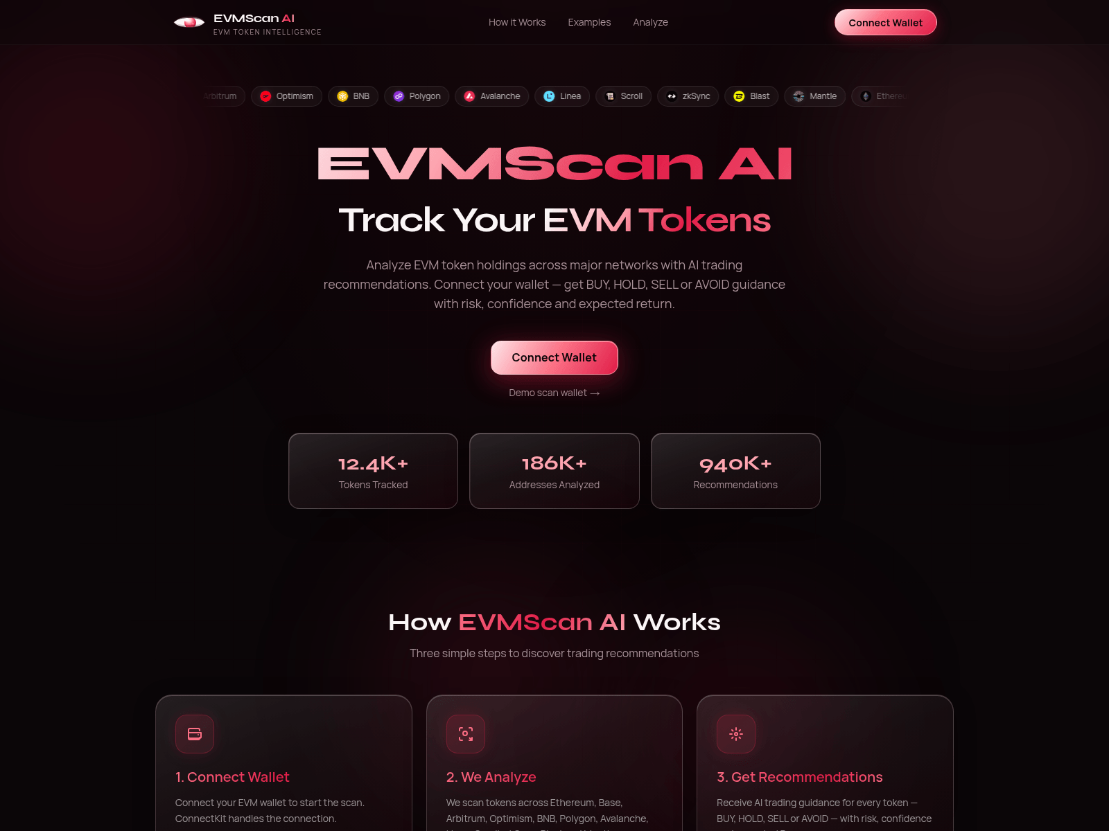 Screenshot of evmscan.cc