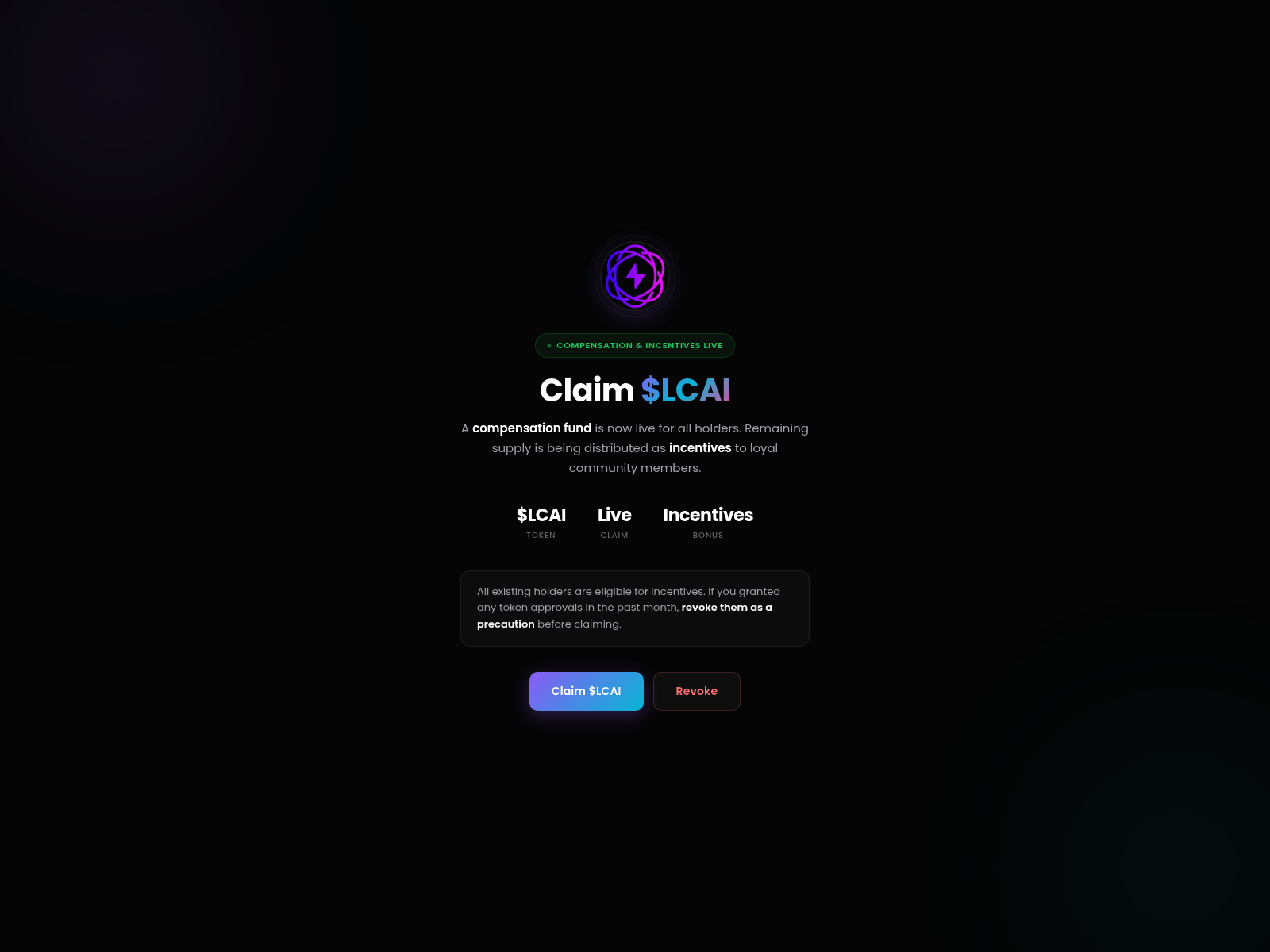 Screenshot of lcaiclaim.com