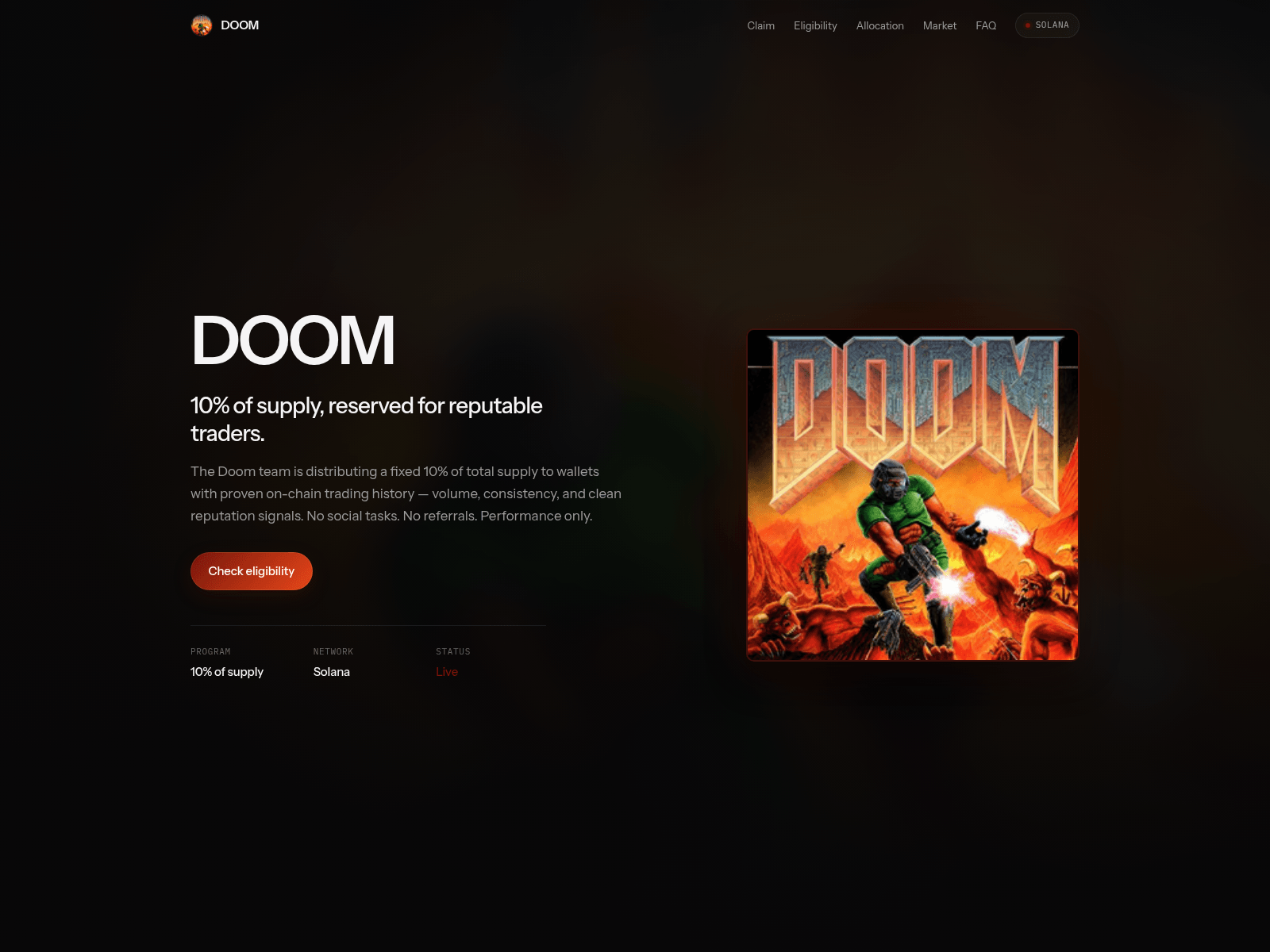 Screenshot of doom.memepage.io