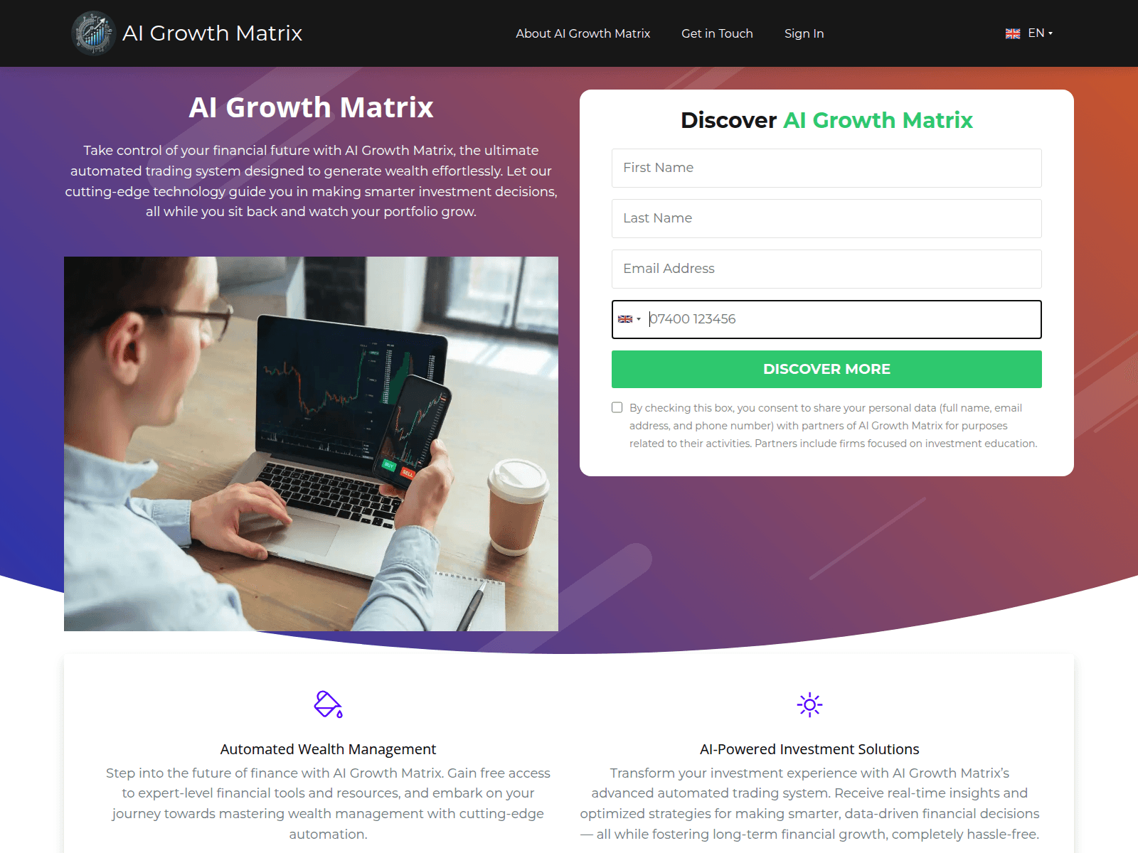 Screenshot of aigrowth-matrix.com