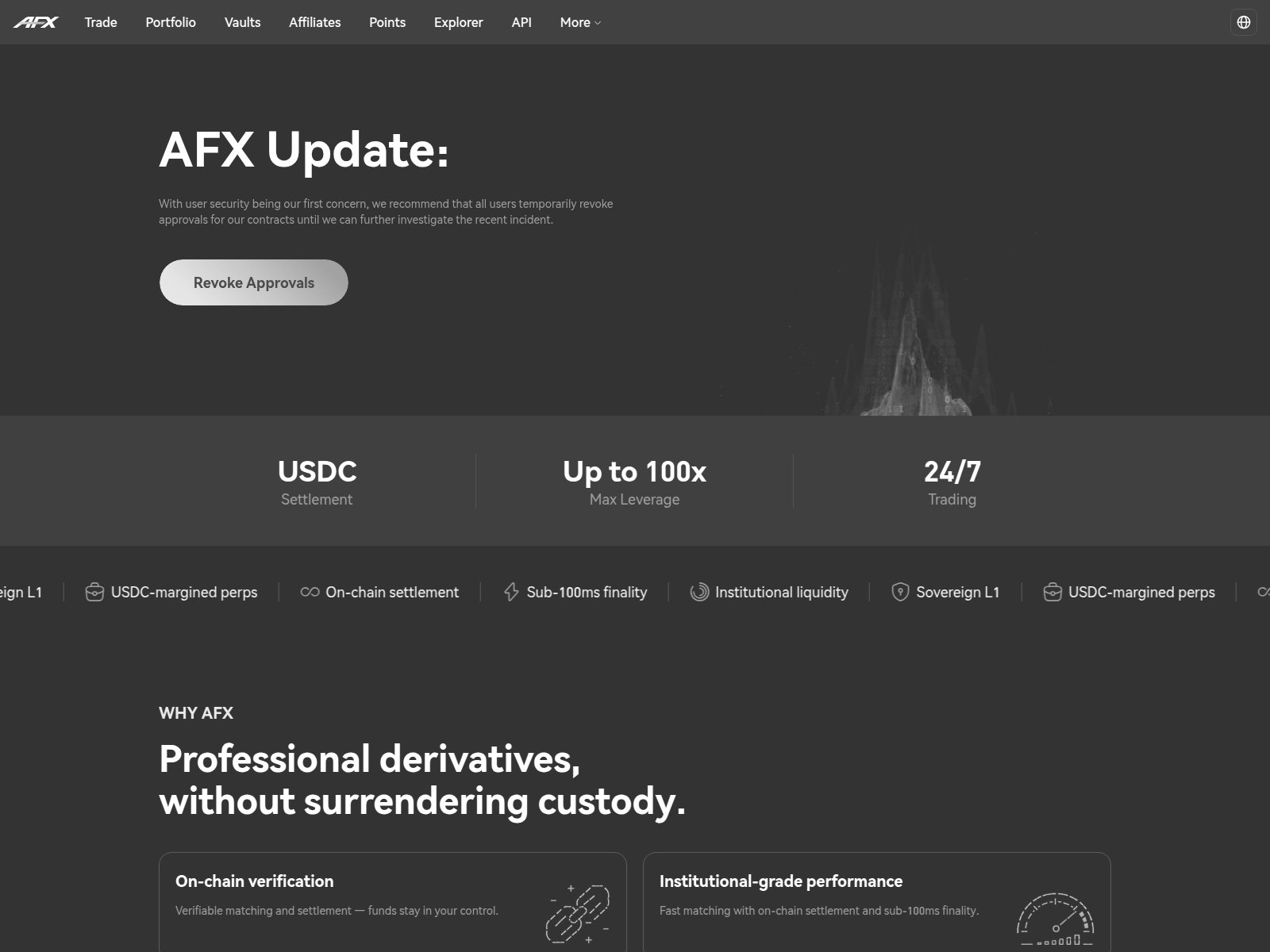 Screenshot of revoke-afx.com