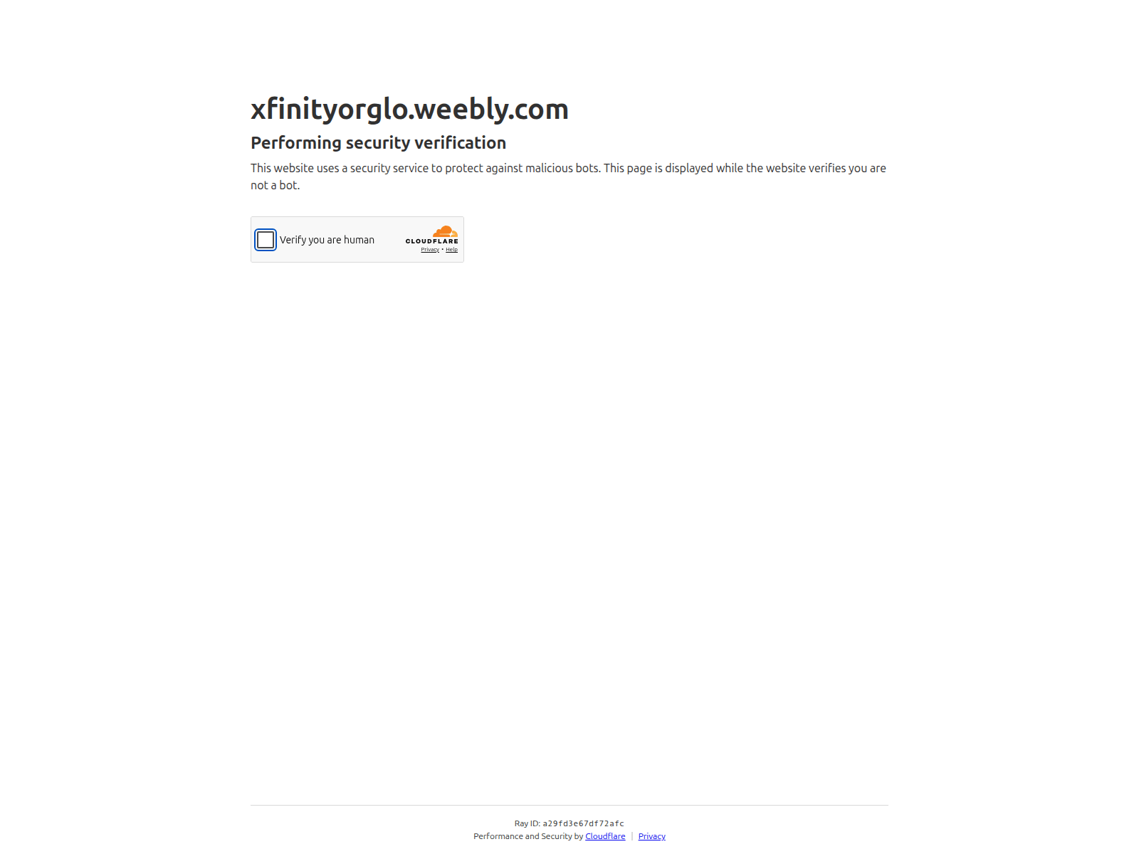 Screenshot of xfinityorglo.weebly.com