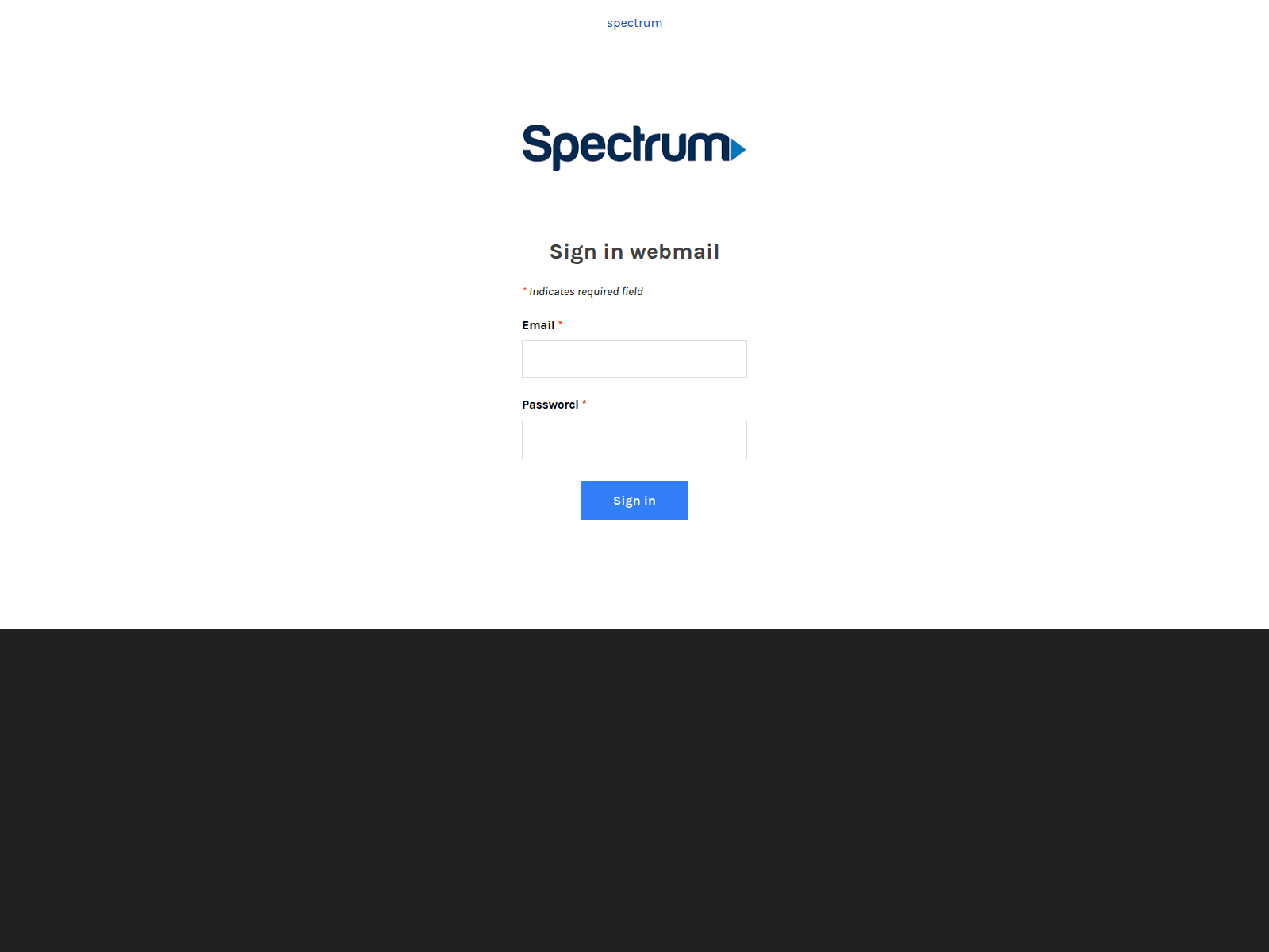 Screenshot of speectrummailreal.weebly.com