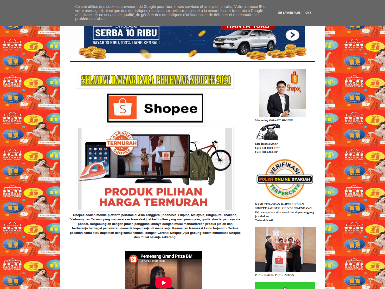 Screenshot of shopee8083.blogspot.com