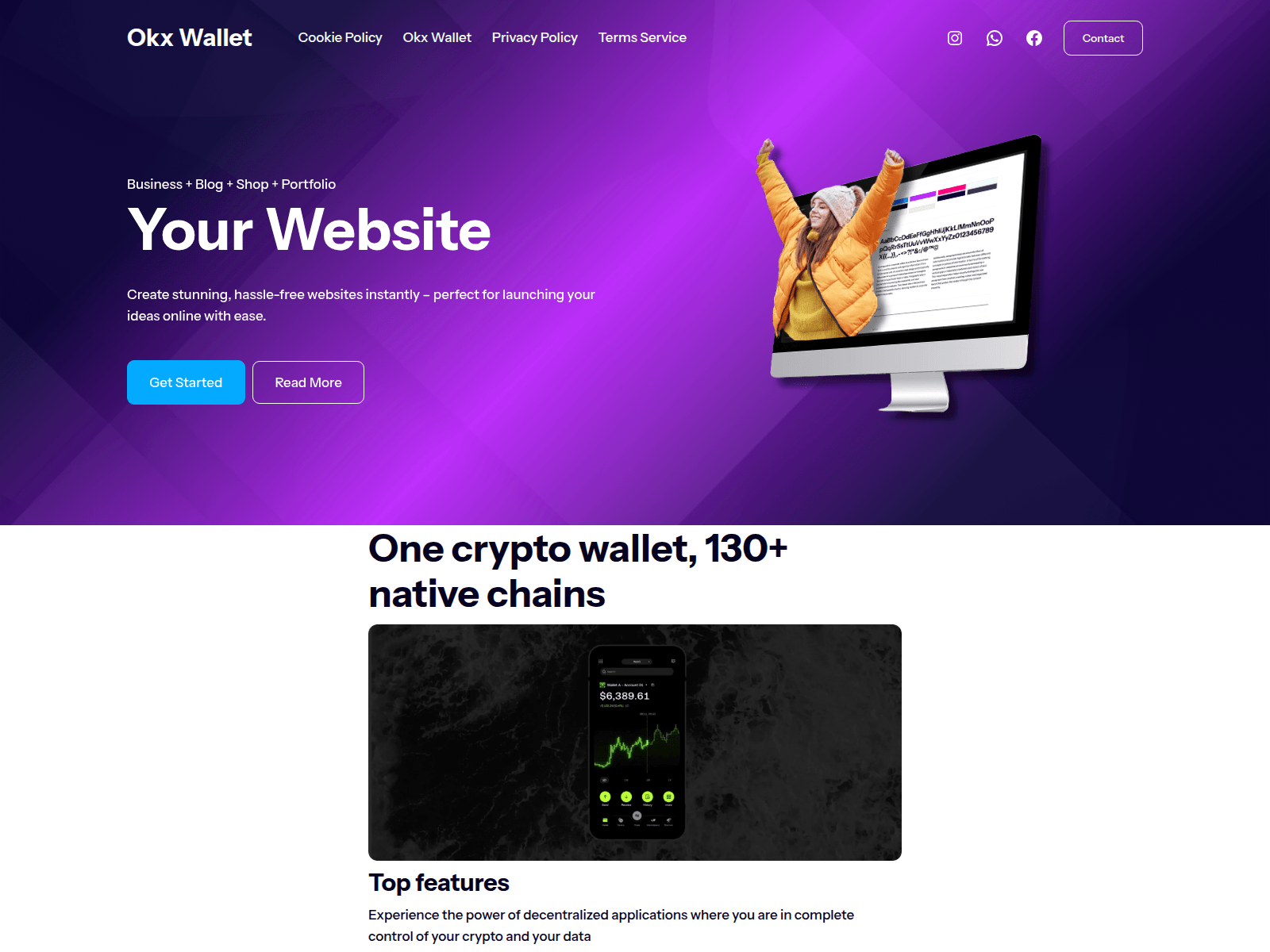 Screenshot of okx-wallt.us