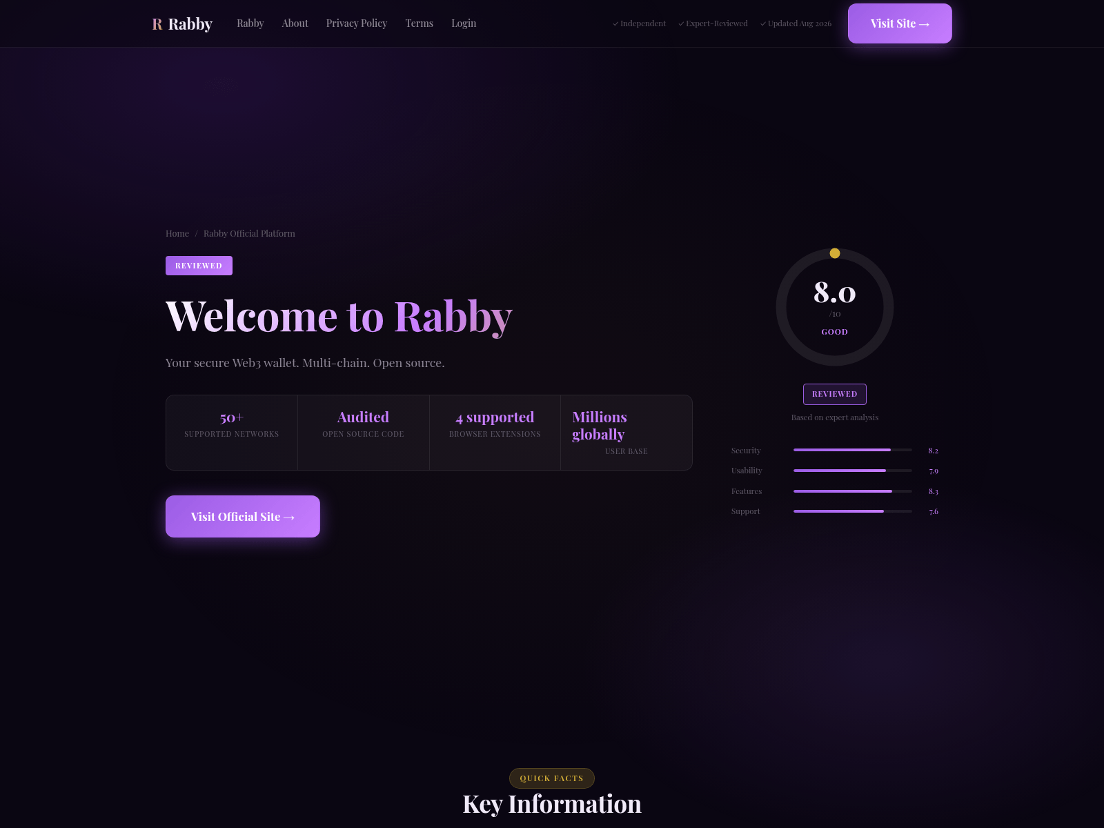 Screenshot of rabby-wal.org