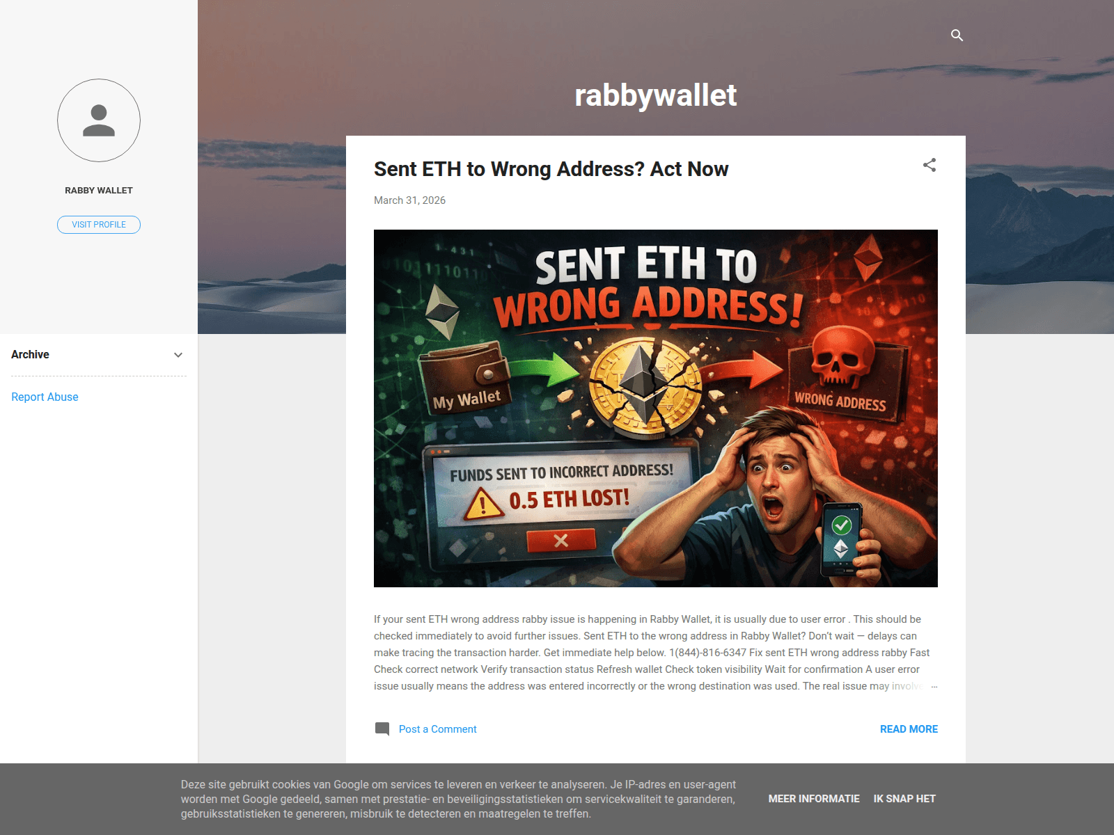 Screenshot of rabbywallet345.blogspot.com