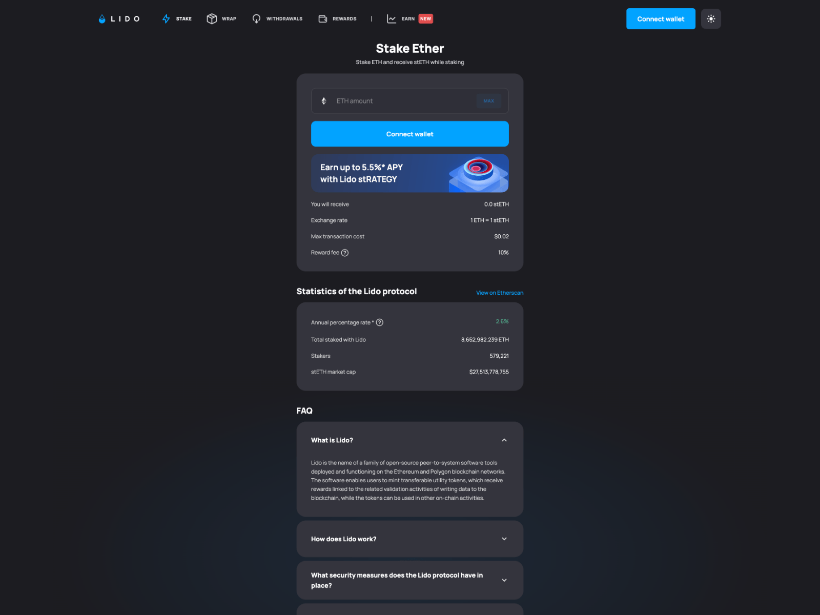 Screenshot of lido-fi-nance.github.io