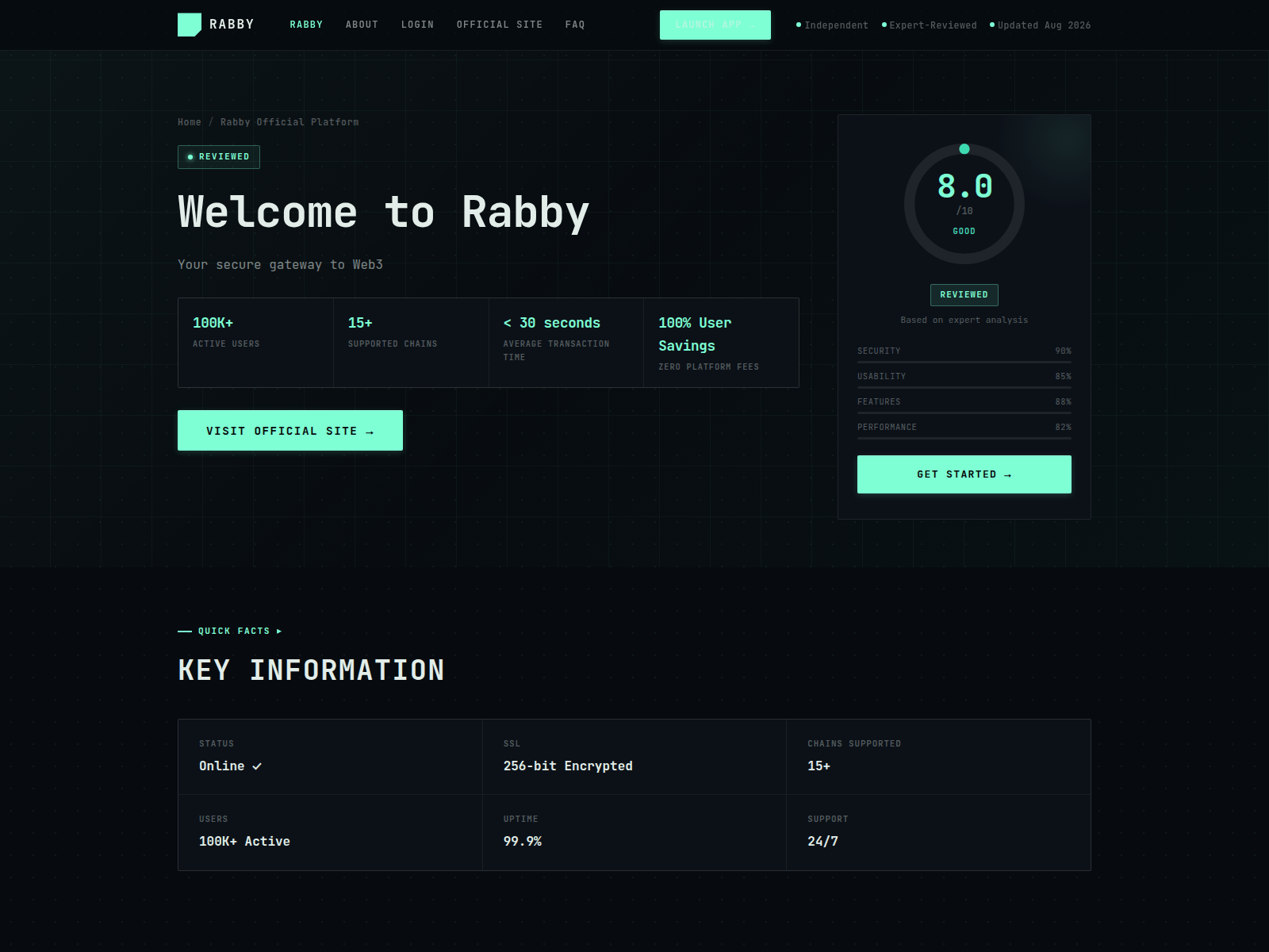 Screenshot of rabby-v3.com