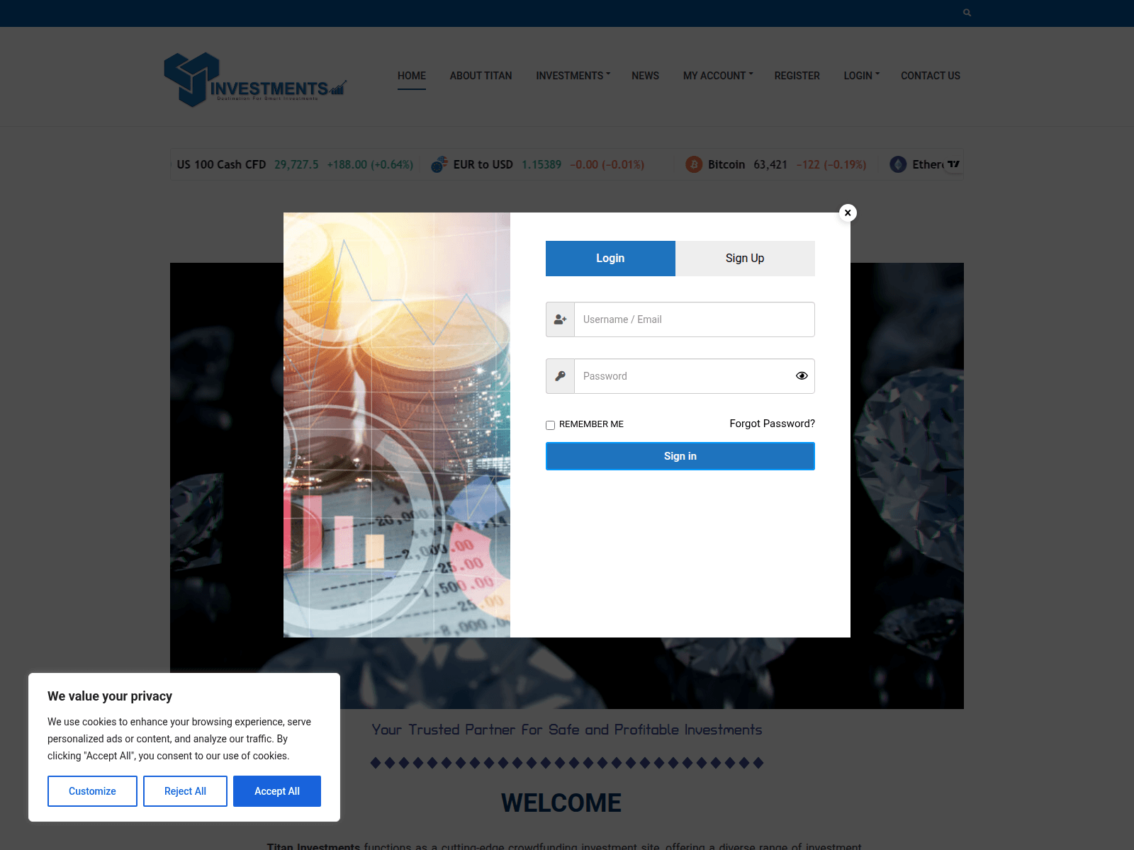 Screenshot of titansclubnet.com