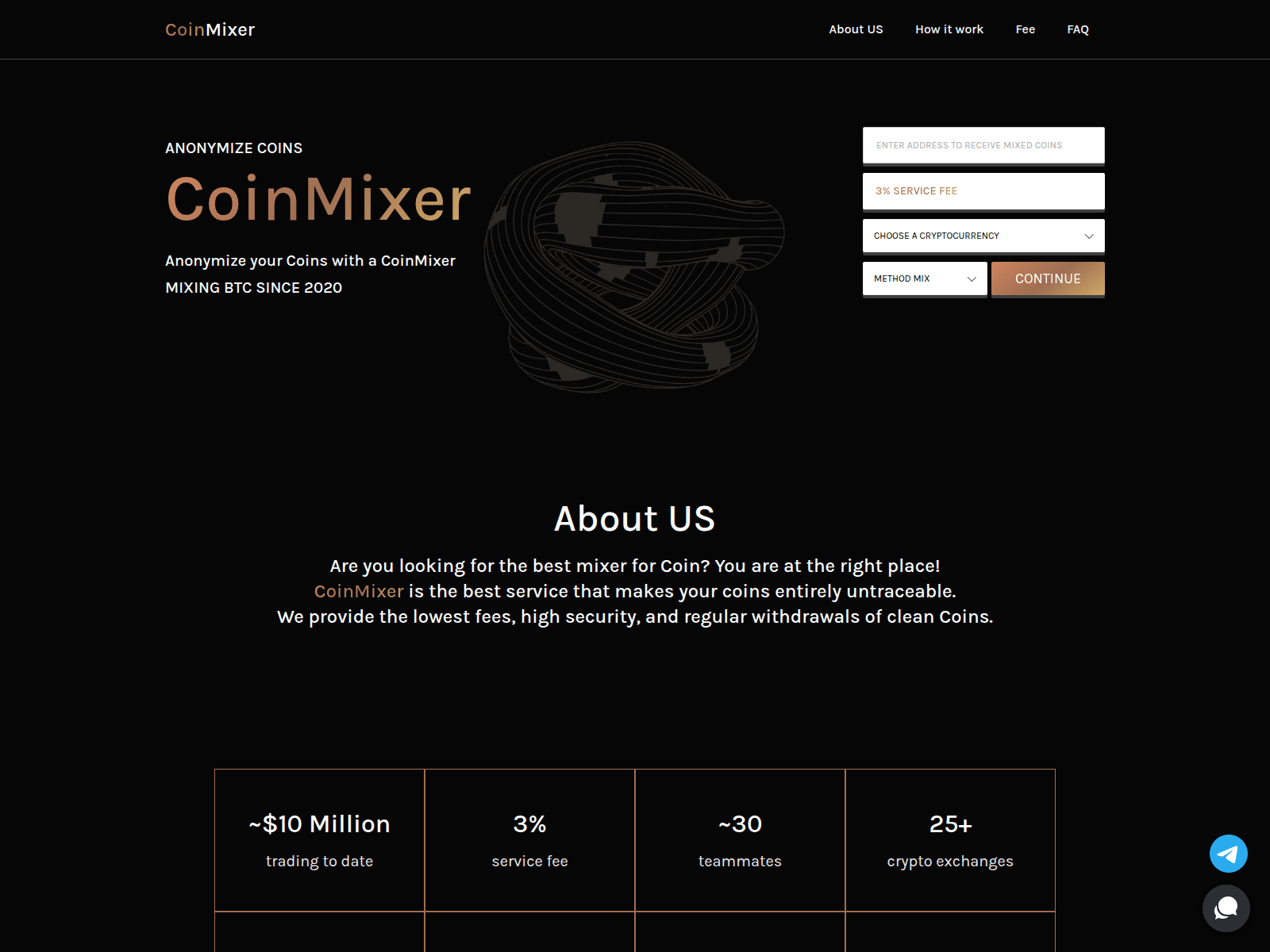 Screenshot of coins-mixering.com