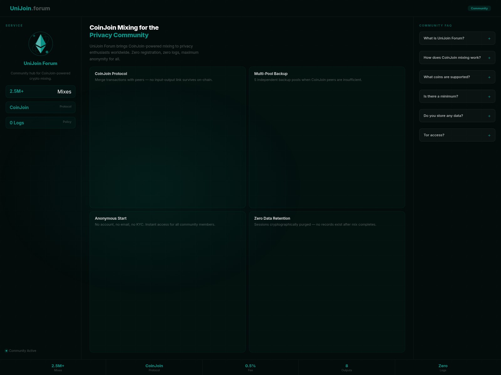 Screenshot of unijoin.forum