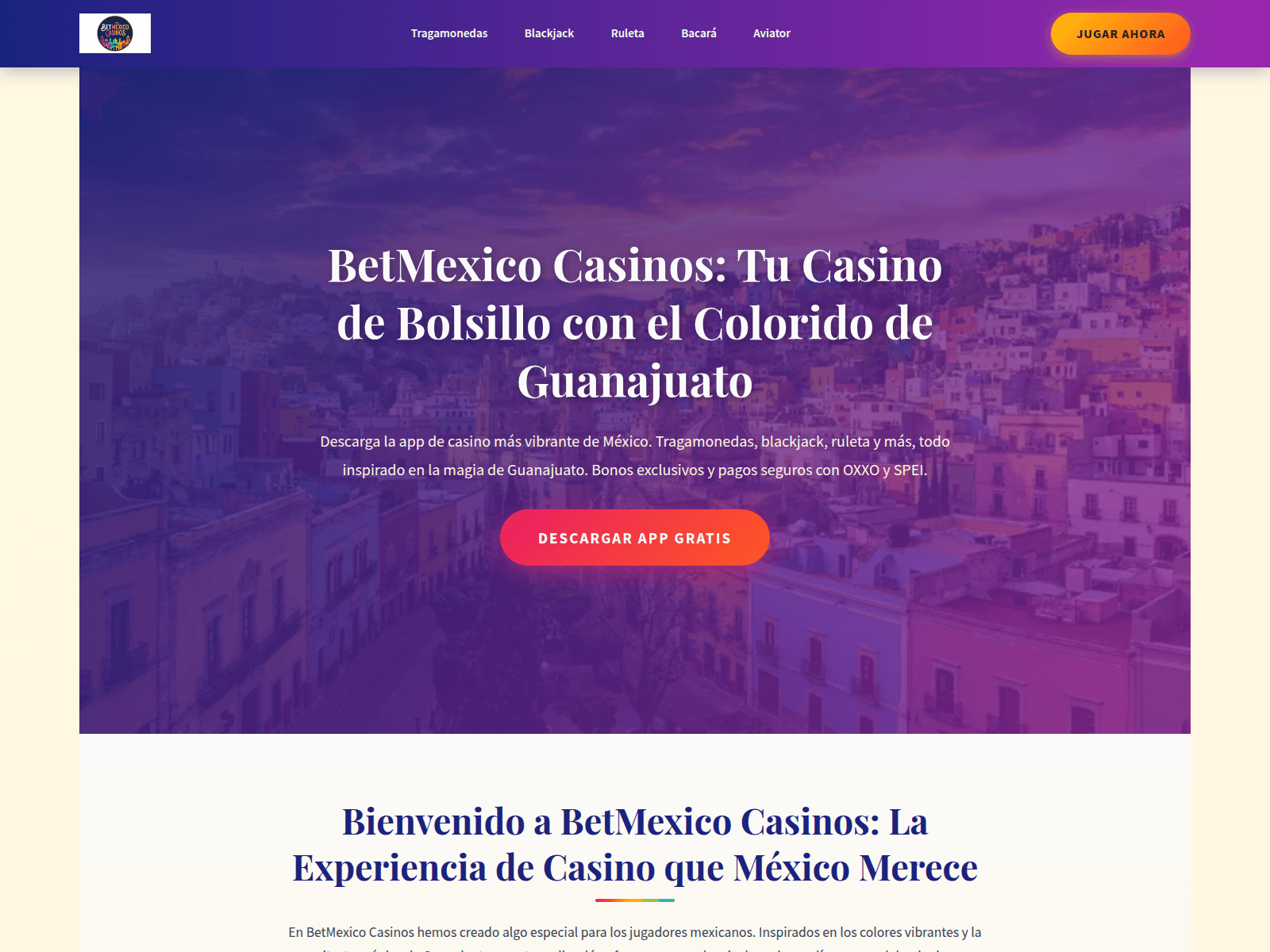 Screenshot of betmexicocasinos.mx