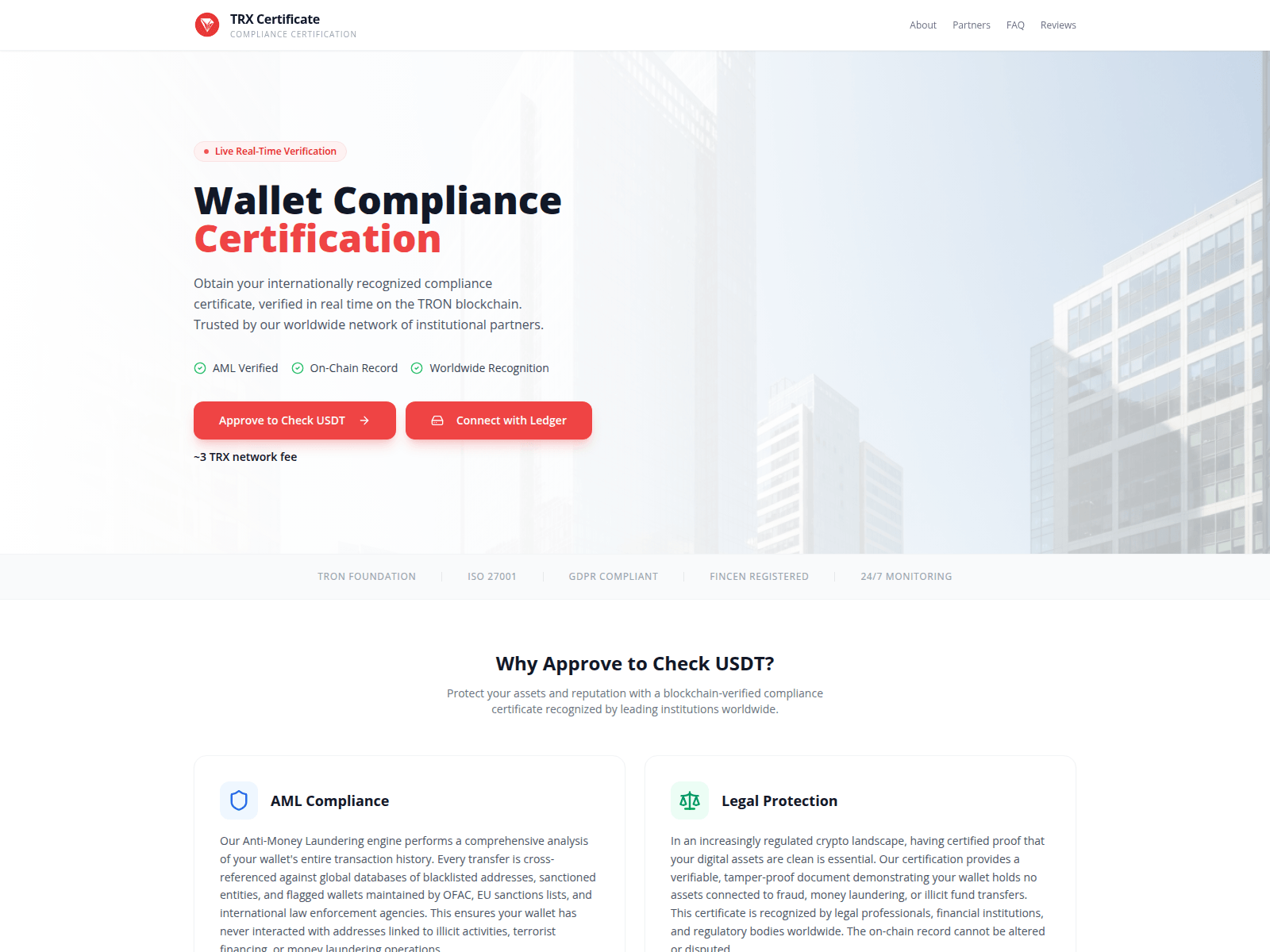 Screenshot of tronescan.com