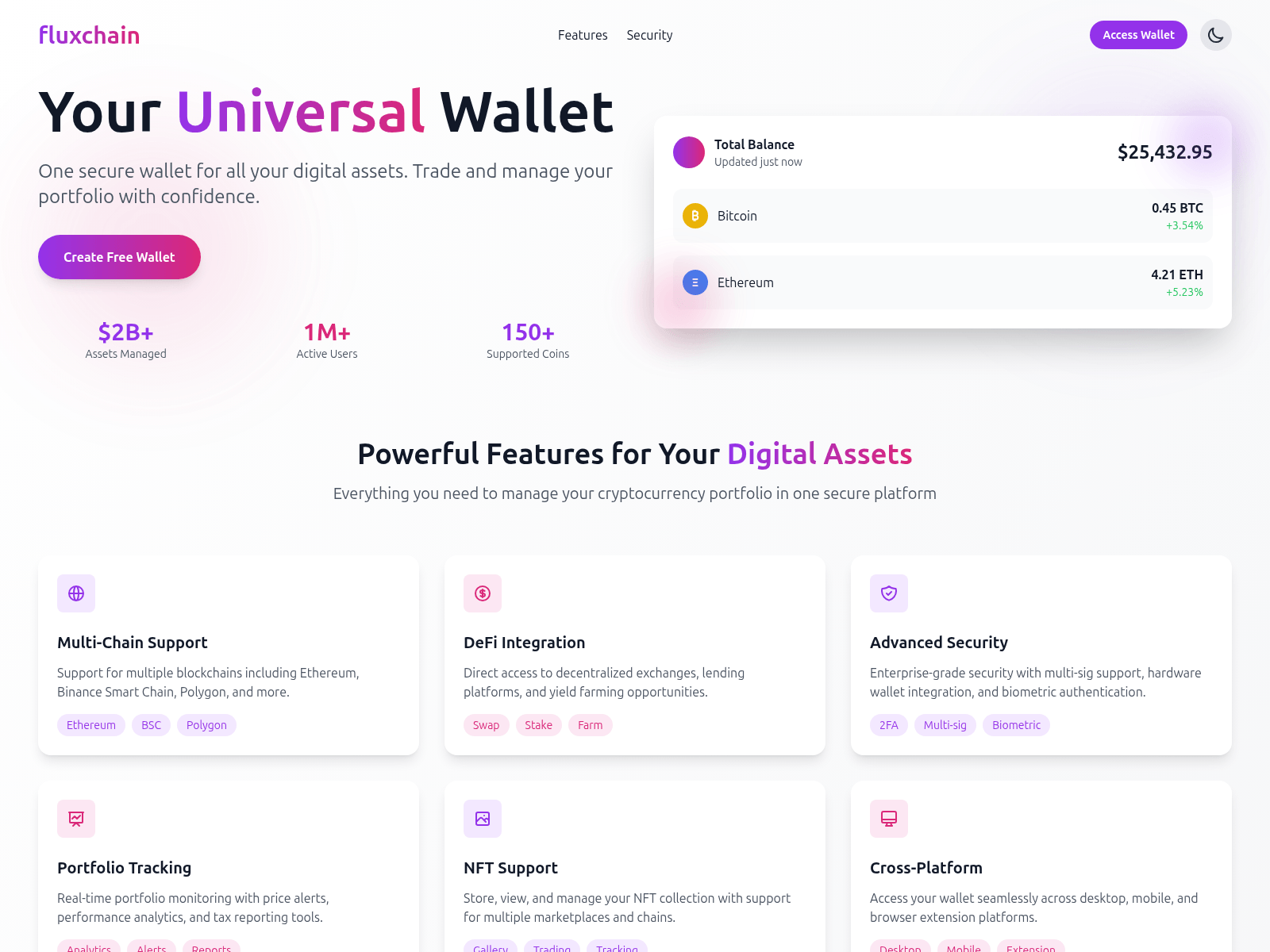 Screenshot of fluxchain.co