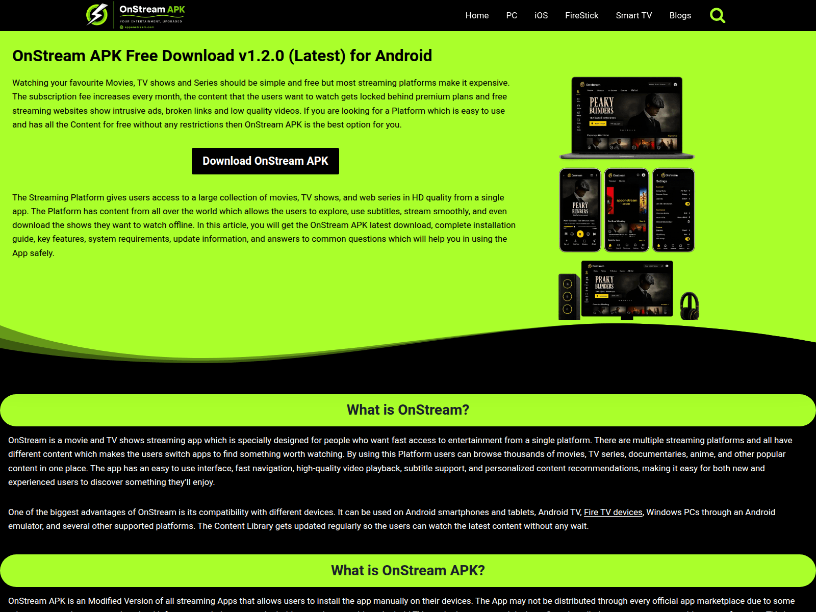 Screenshot of apponstream.com