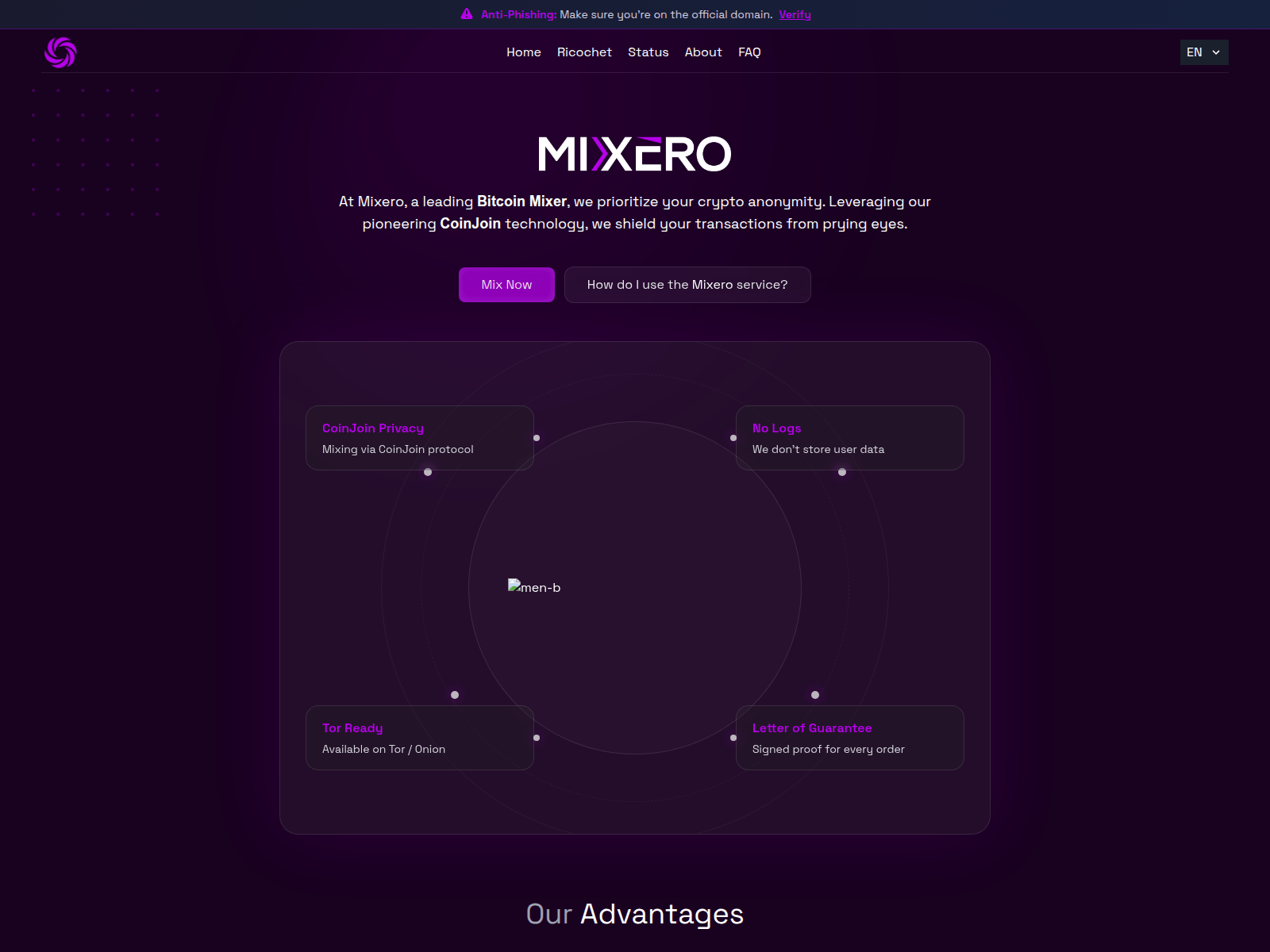 Screenshot of mixero.org