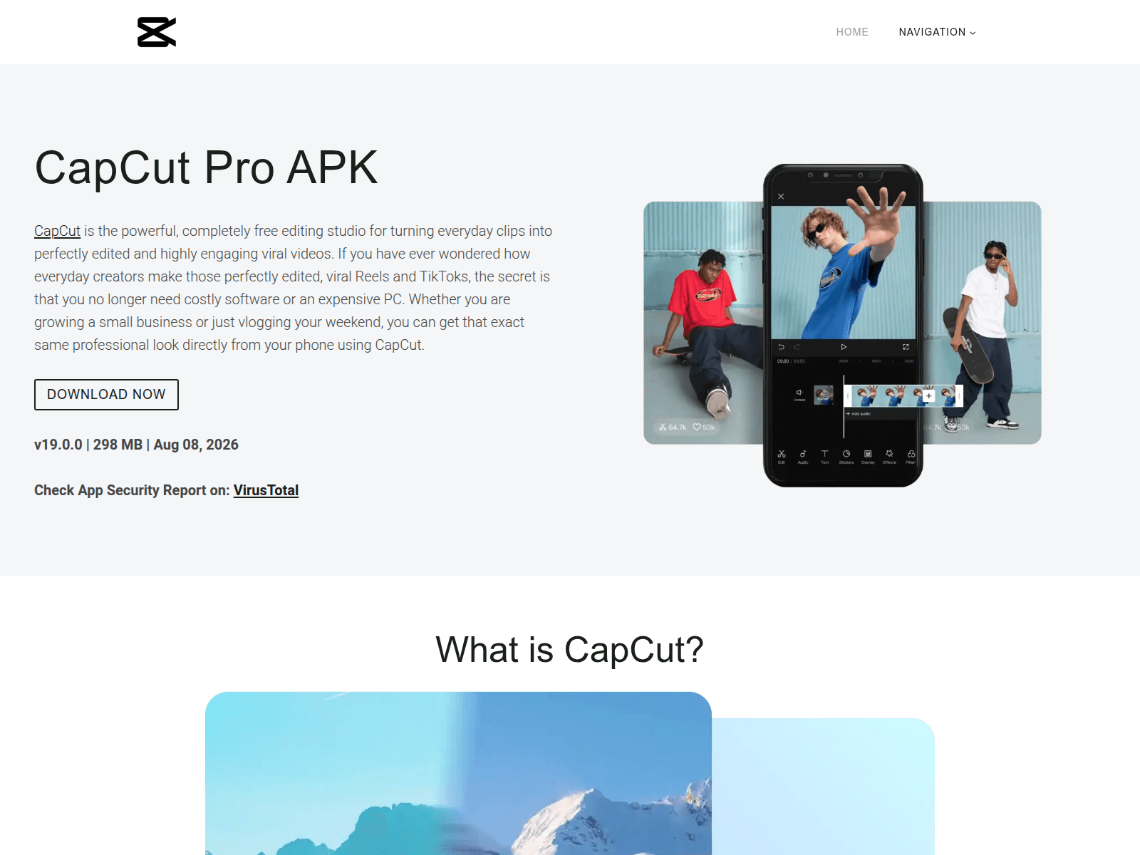 Screenshot of capcut.gg