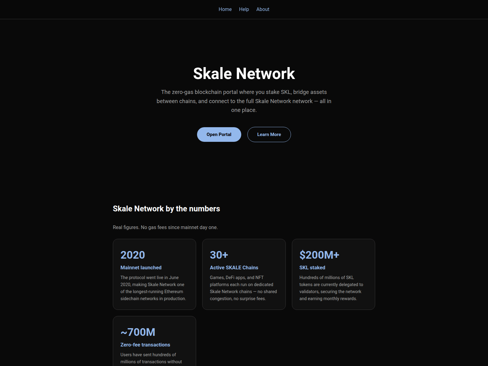 Screenshot of skale-network.com