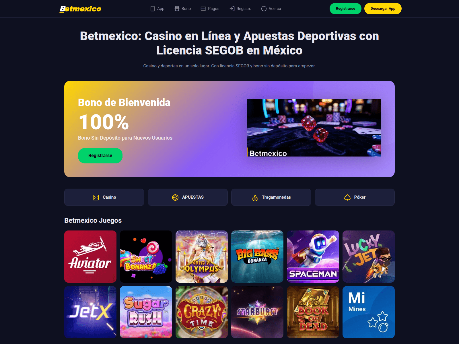 Screenshot of betmexico-bet.com.mx