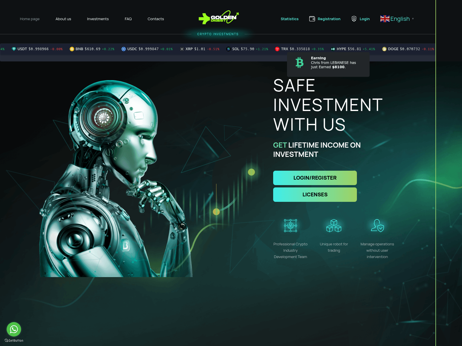 Screenshot of golden-digest.com
