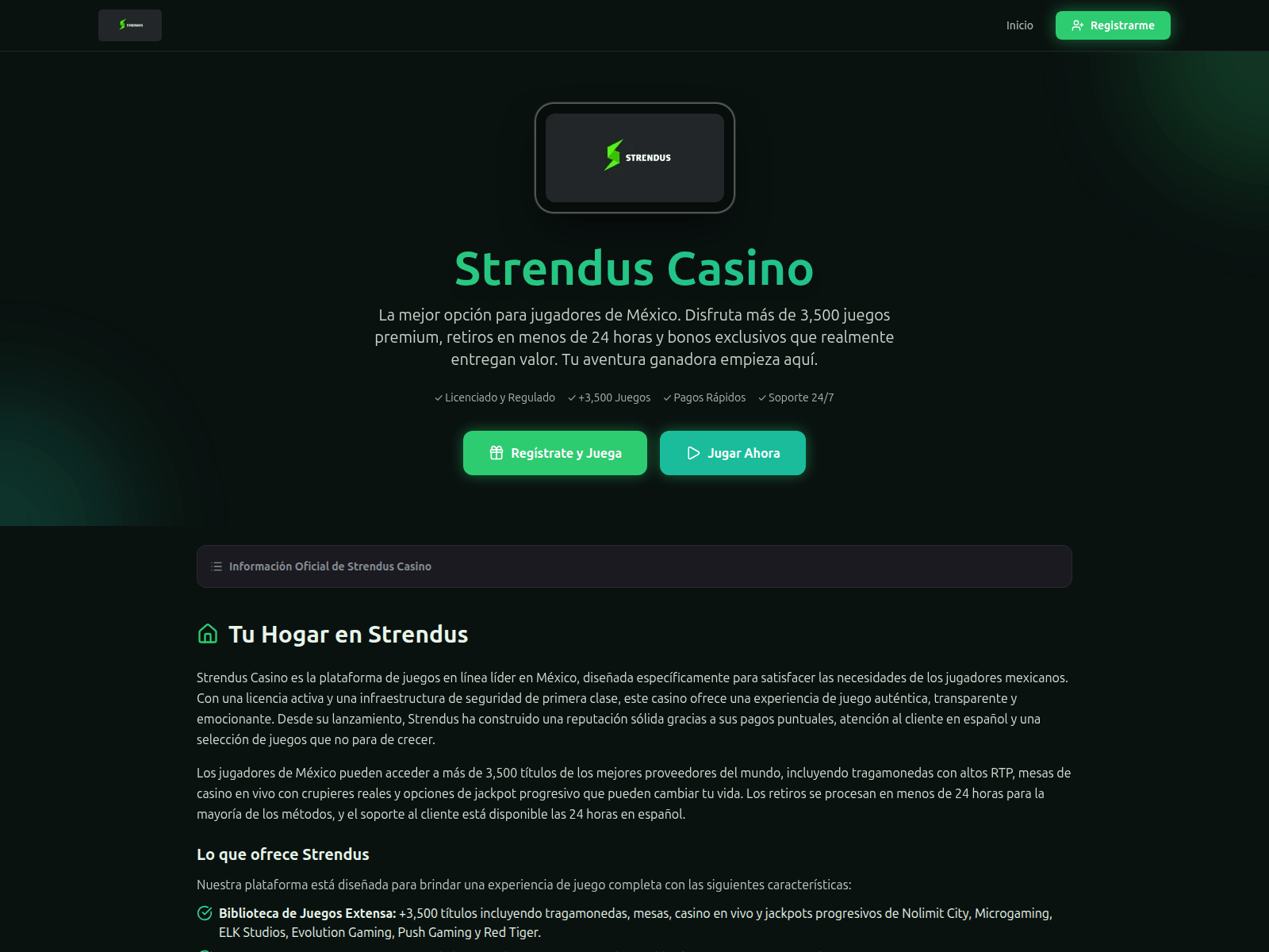 Screenshot of strendus-casino-online-mx.com